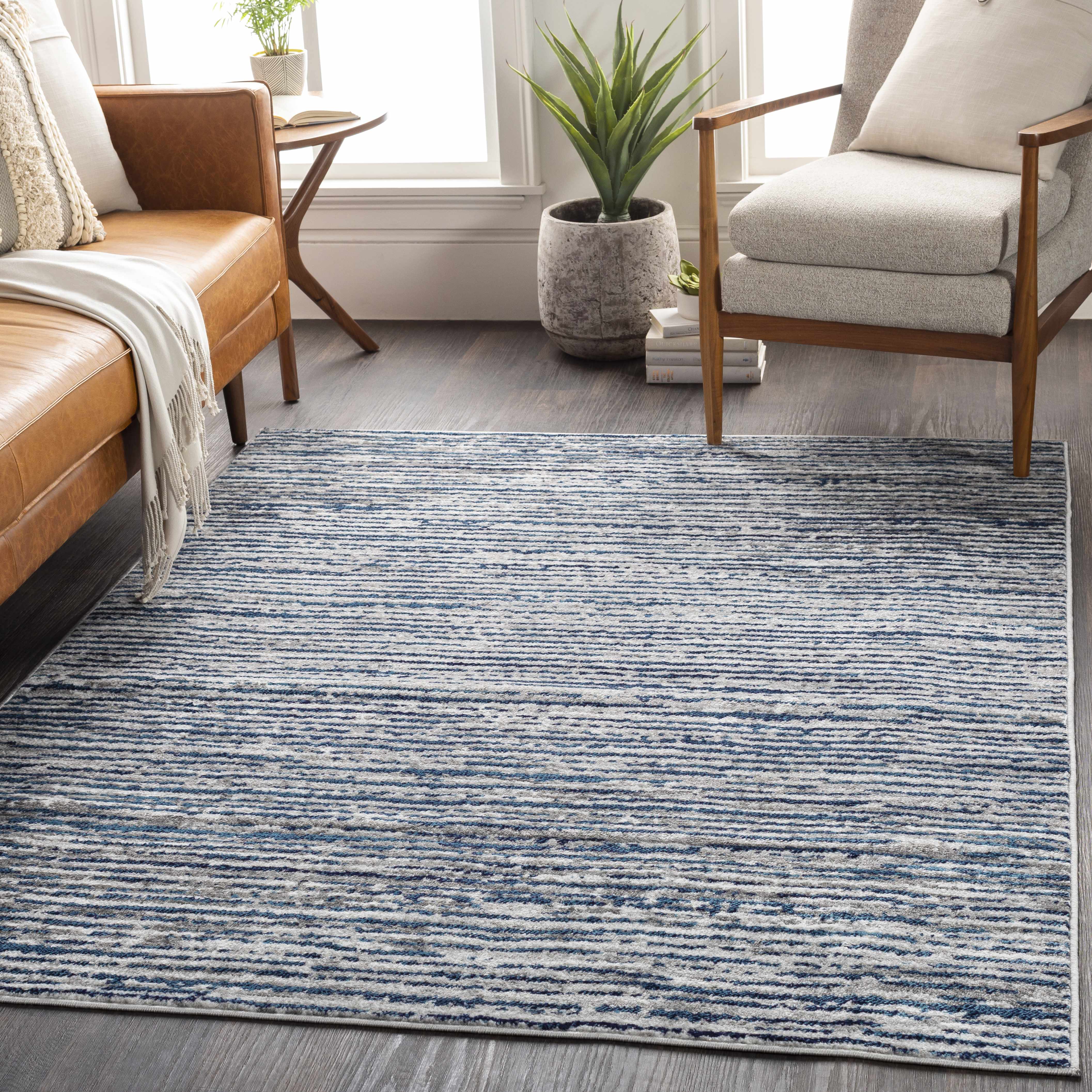 Bowmansdale Striped Navy Rug - Image 2