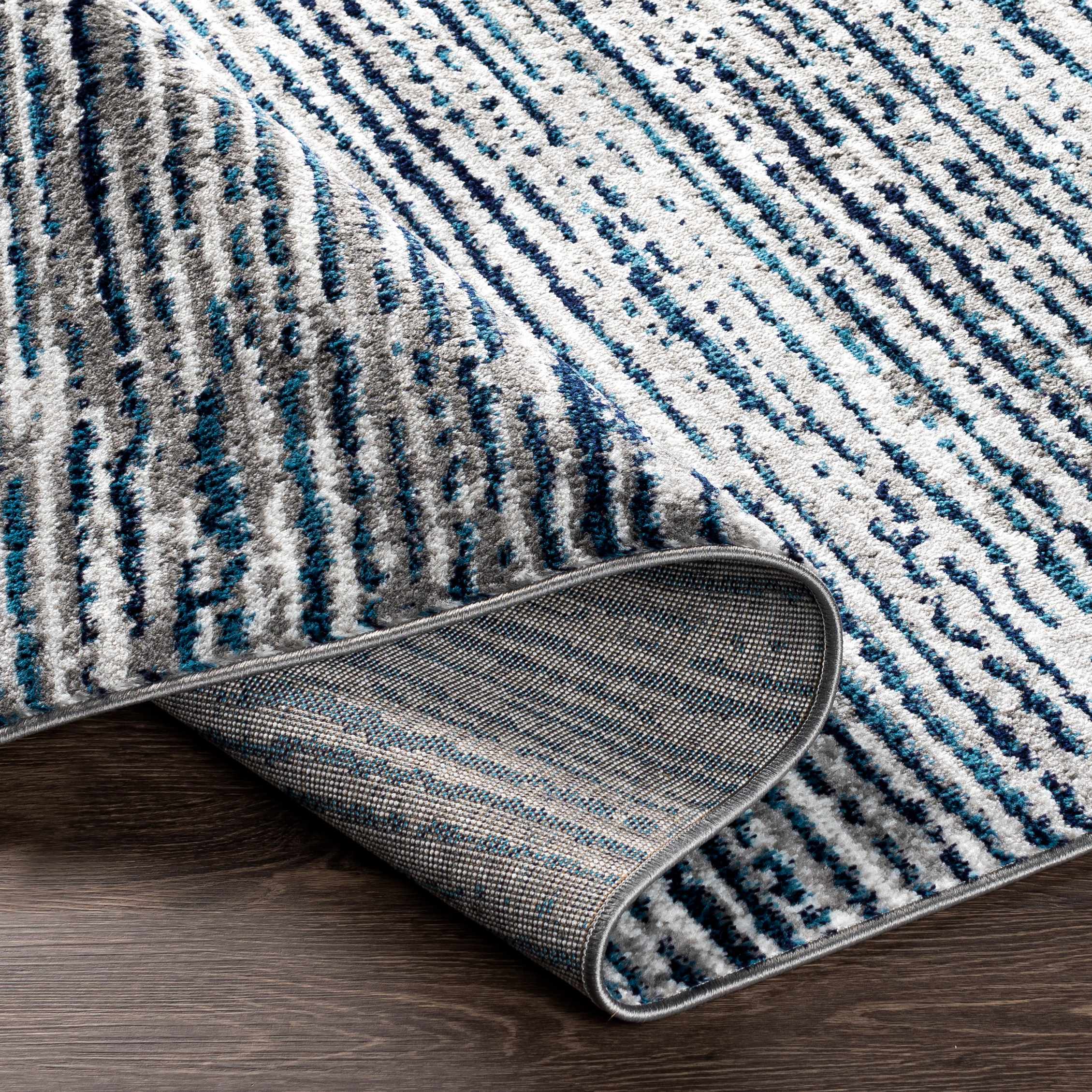 Bowmansdale Striped Navy Rug - Image 4