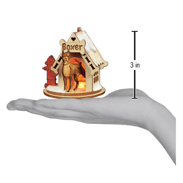Boxer Ornament 2.75 X 2.75 X 3 Light-Up Cottage - Image 3