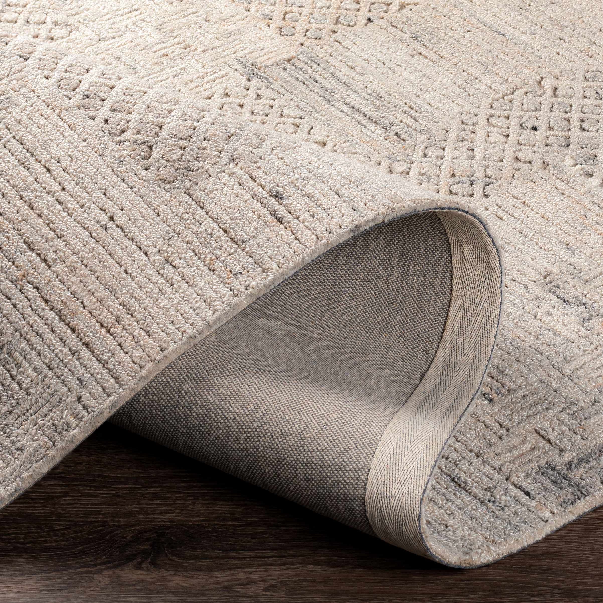 Boxholm Beige Hand Tufted Wool-Blend Area Rug - Clearance - Image 5