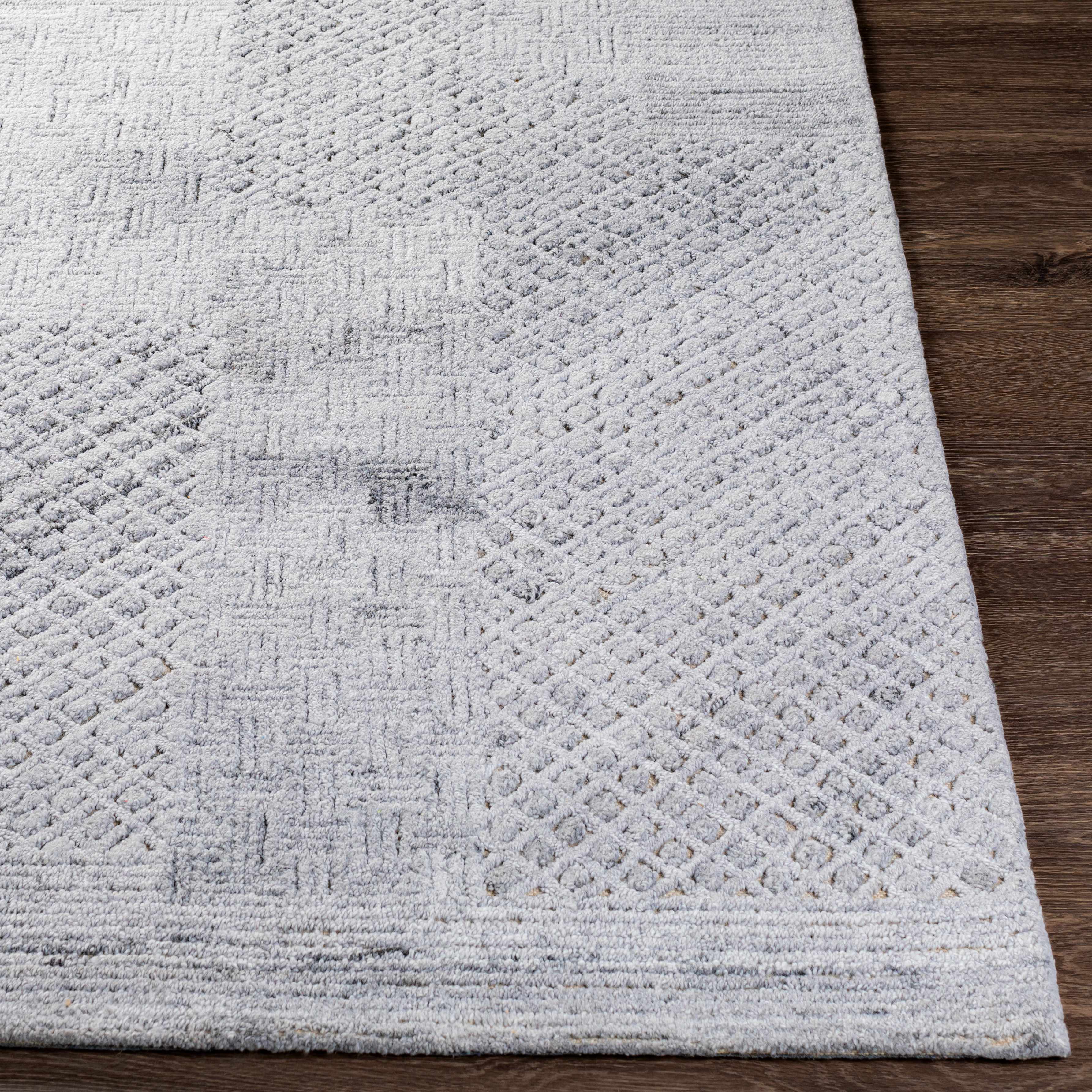 Boxholm Gray Hand Tufted Wool-Blend Rug - Clearance - Image 5