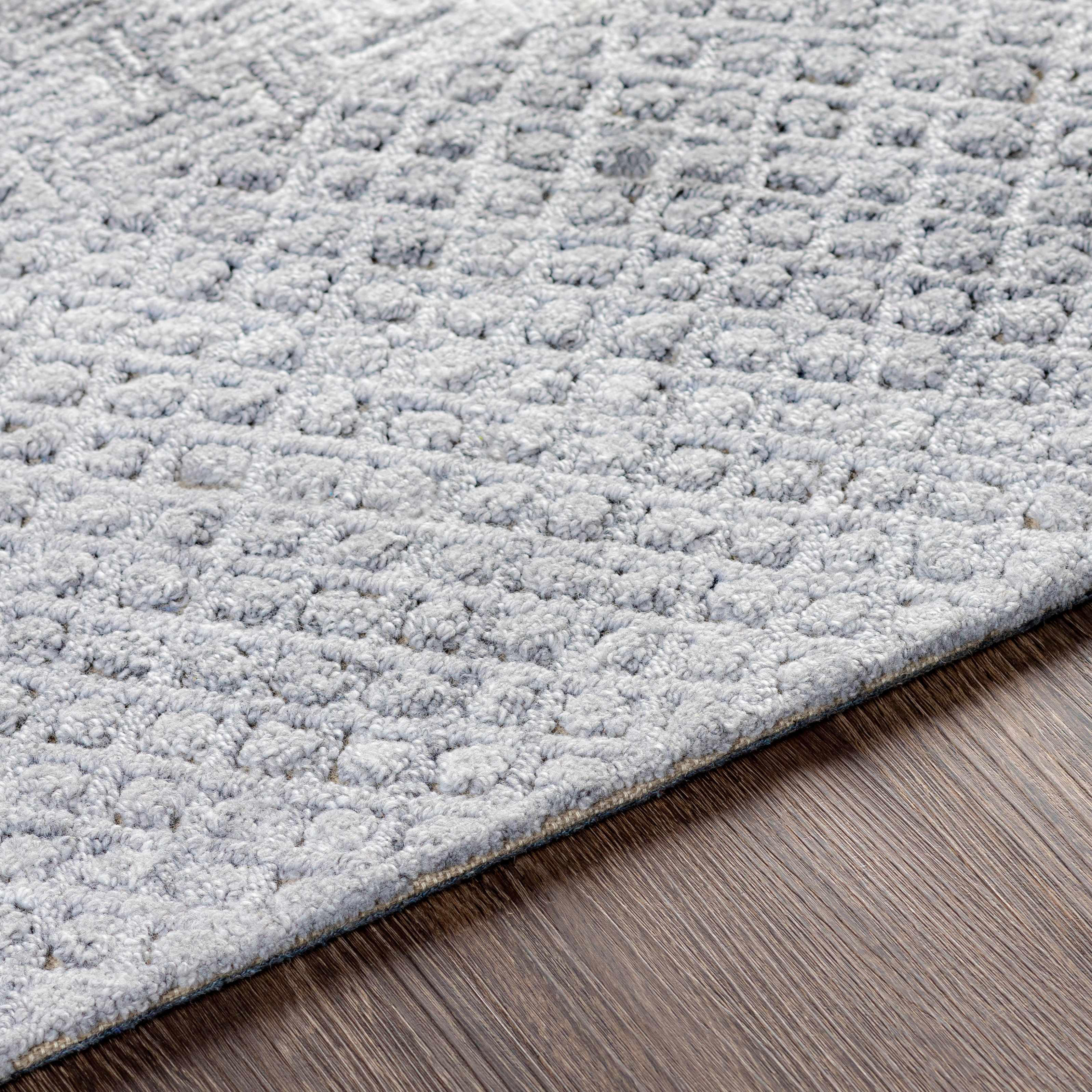 Boxholm Gray Hand Tufted Wool-Blend Rug - Clearance - Image 6
