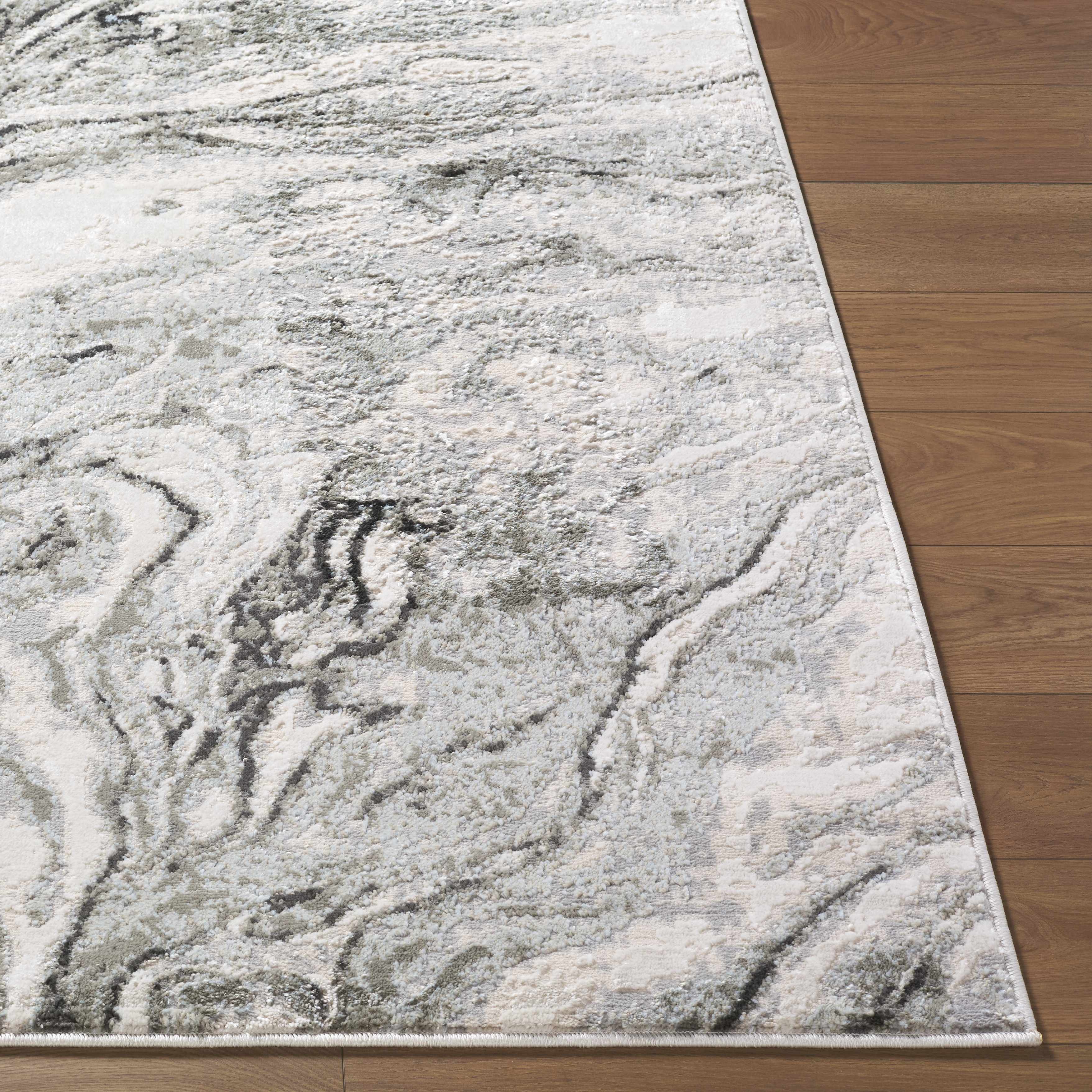 Brandi Gray Marble Area Rug - Image 3