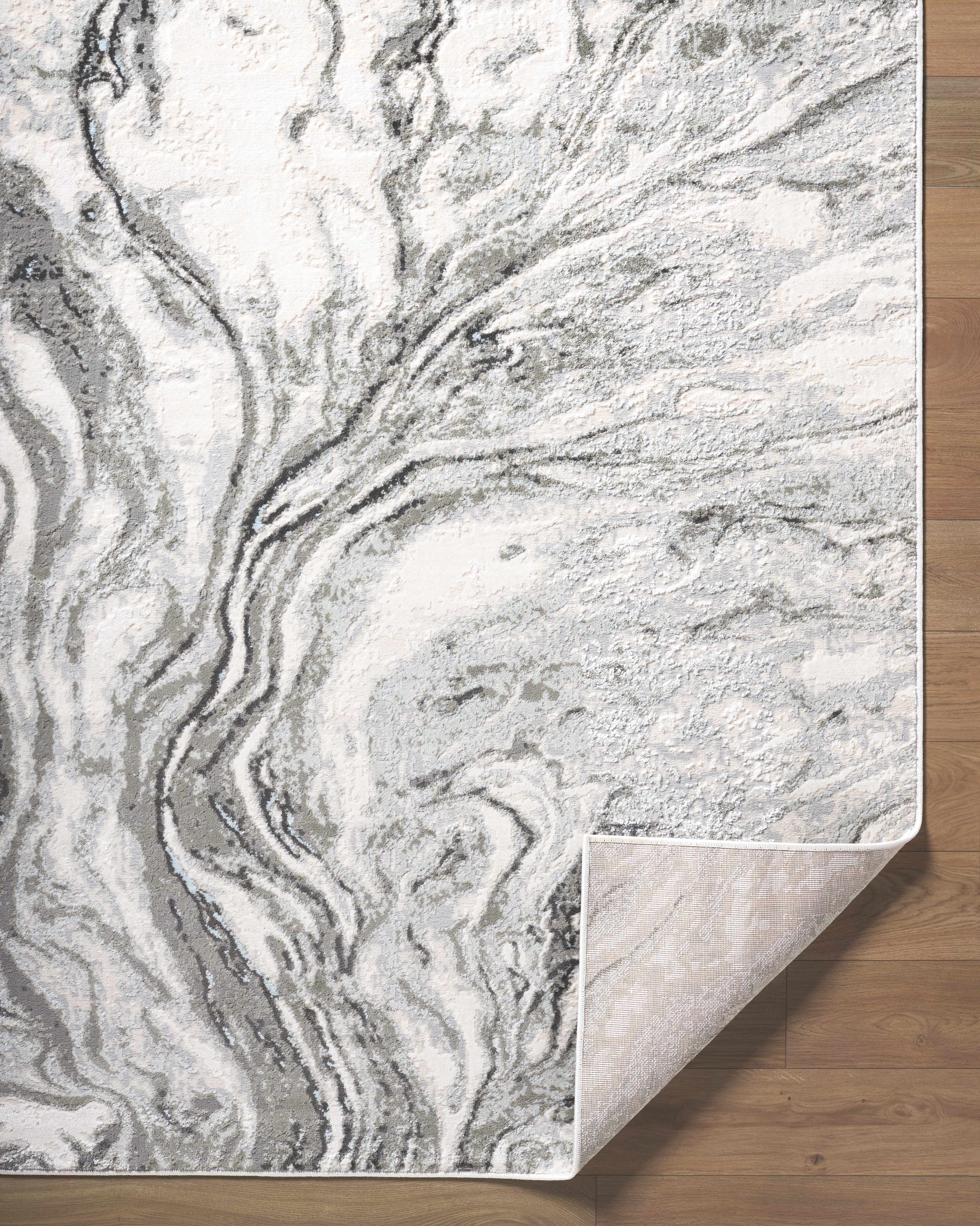 Brandi Gray Marble Area Rug - Image 5