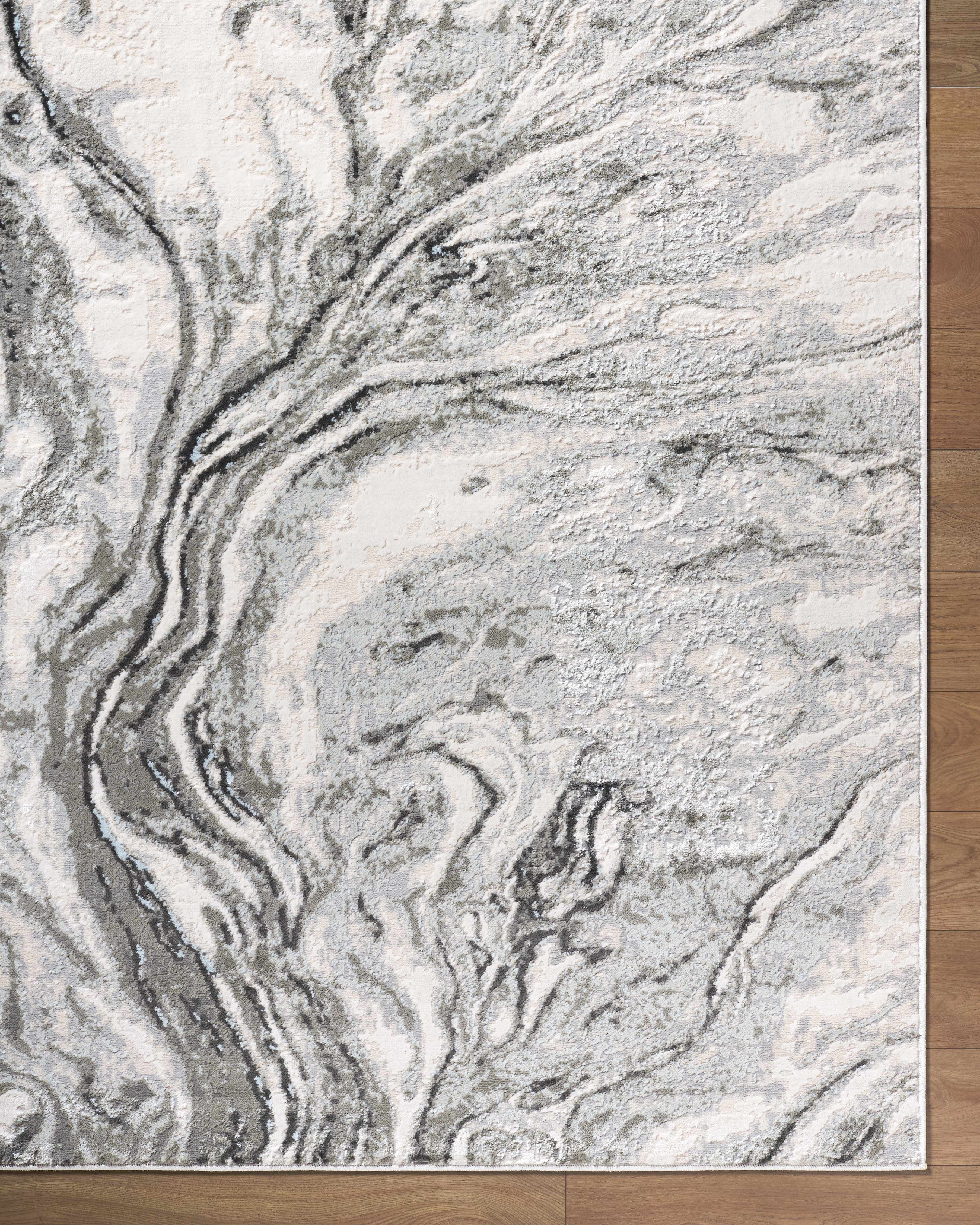 Brandi Gray Marble Area Rug - Image 7