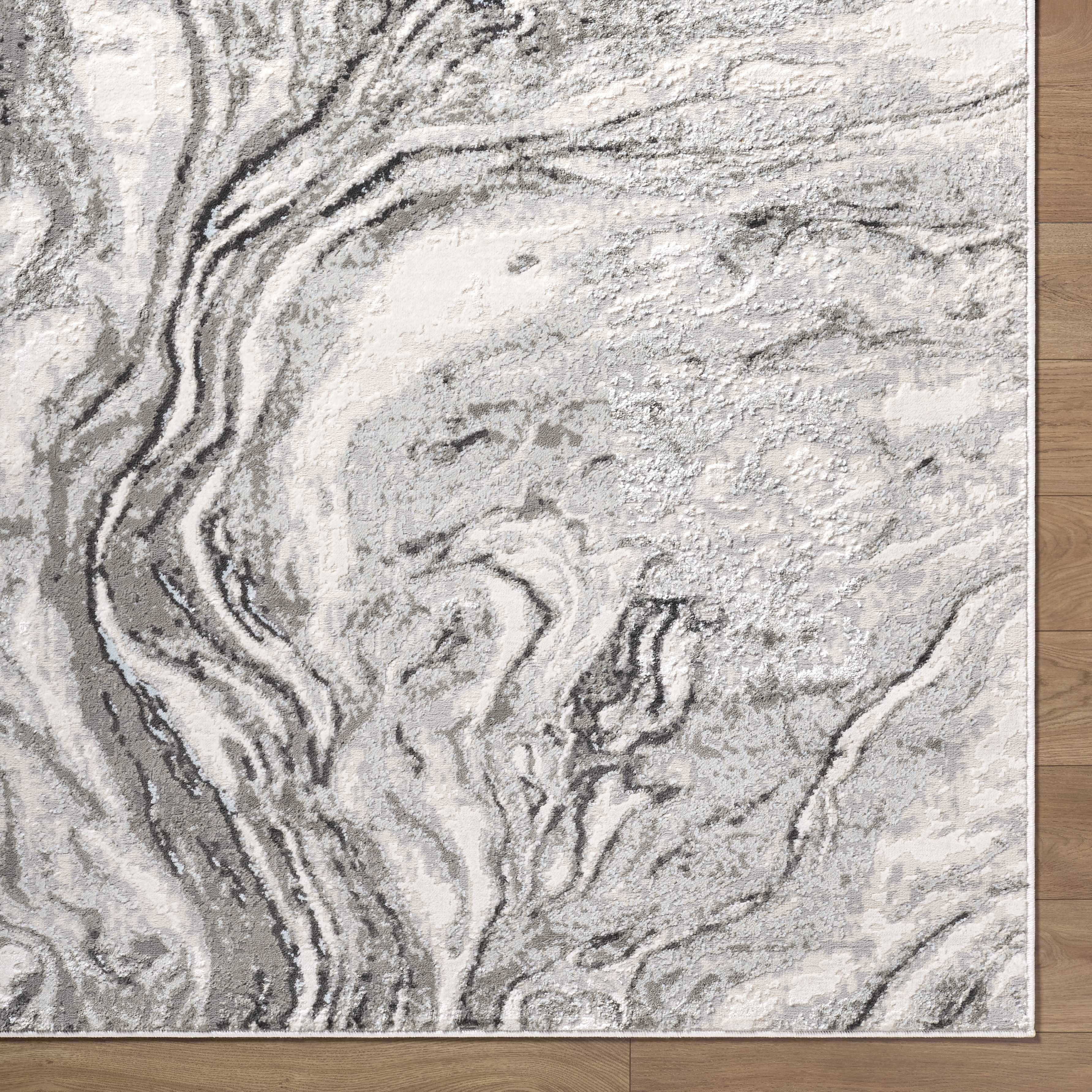 Brandi Gray Marble Area Rug - Image 9