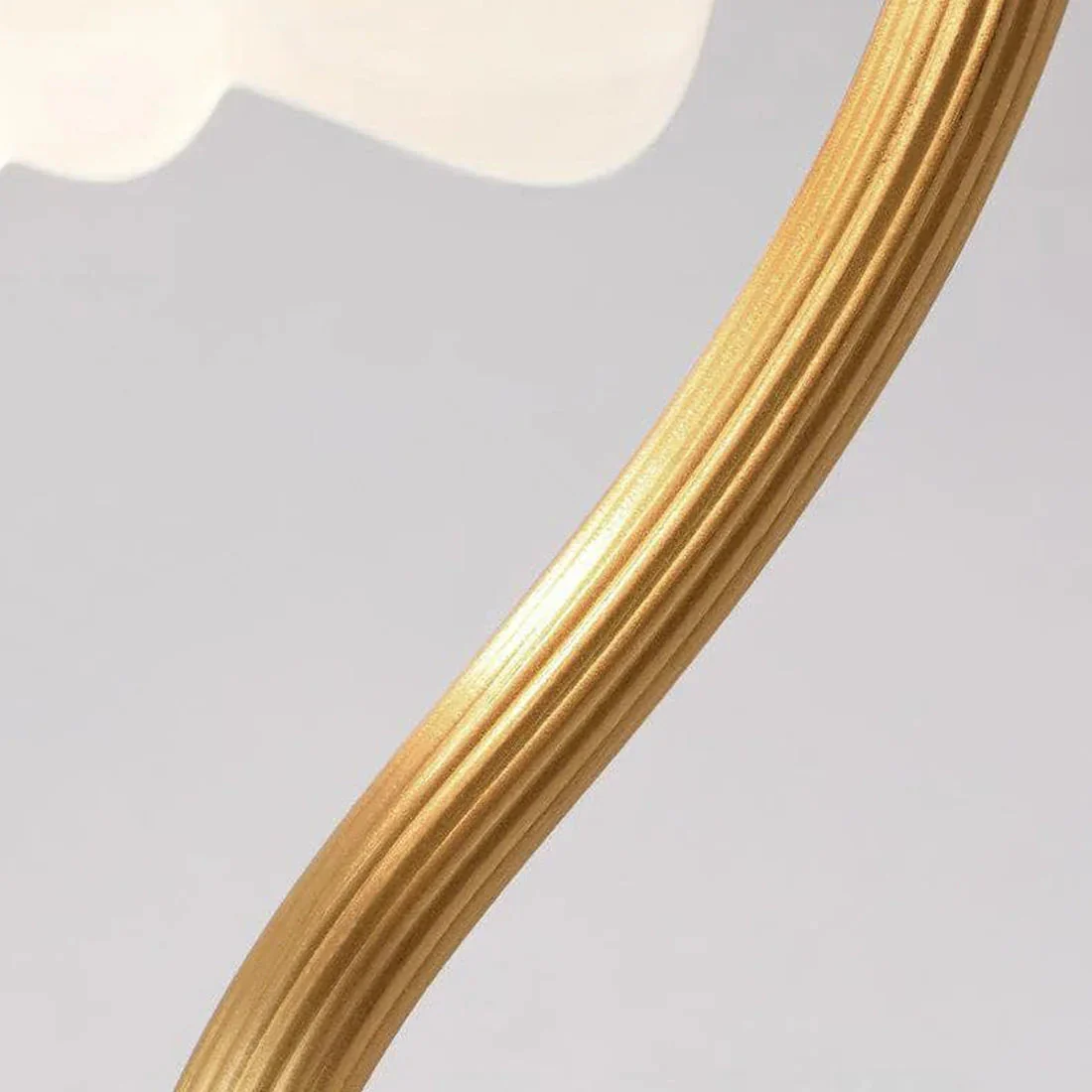 Brass Glass Petal Table Lamp E26 Dimmable 16.5" Gold Base - Image 13