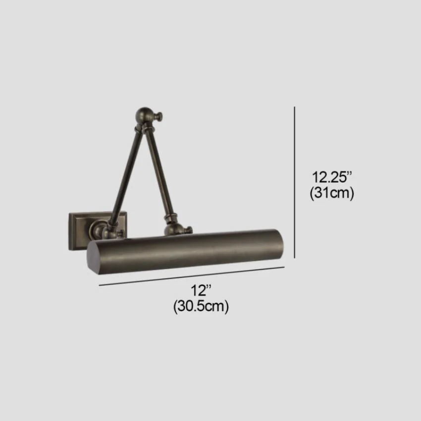 Brass LED Picture Light 12" 18" Dimmable E12 Art Wall Lamp - Image 11