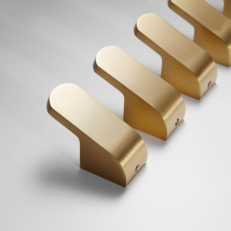 Brass Wall Hooks Modern Golden Robe Coat Towel Hook Set - Image 4