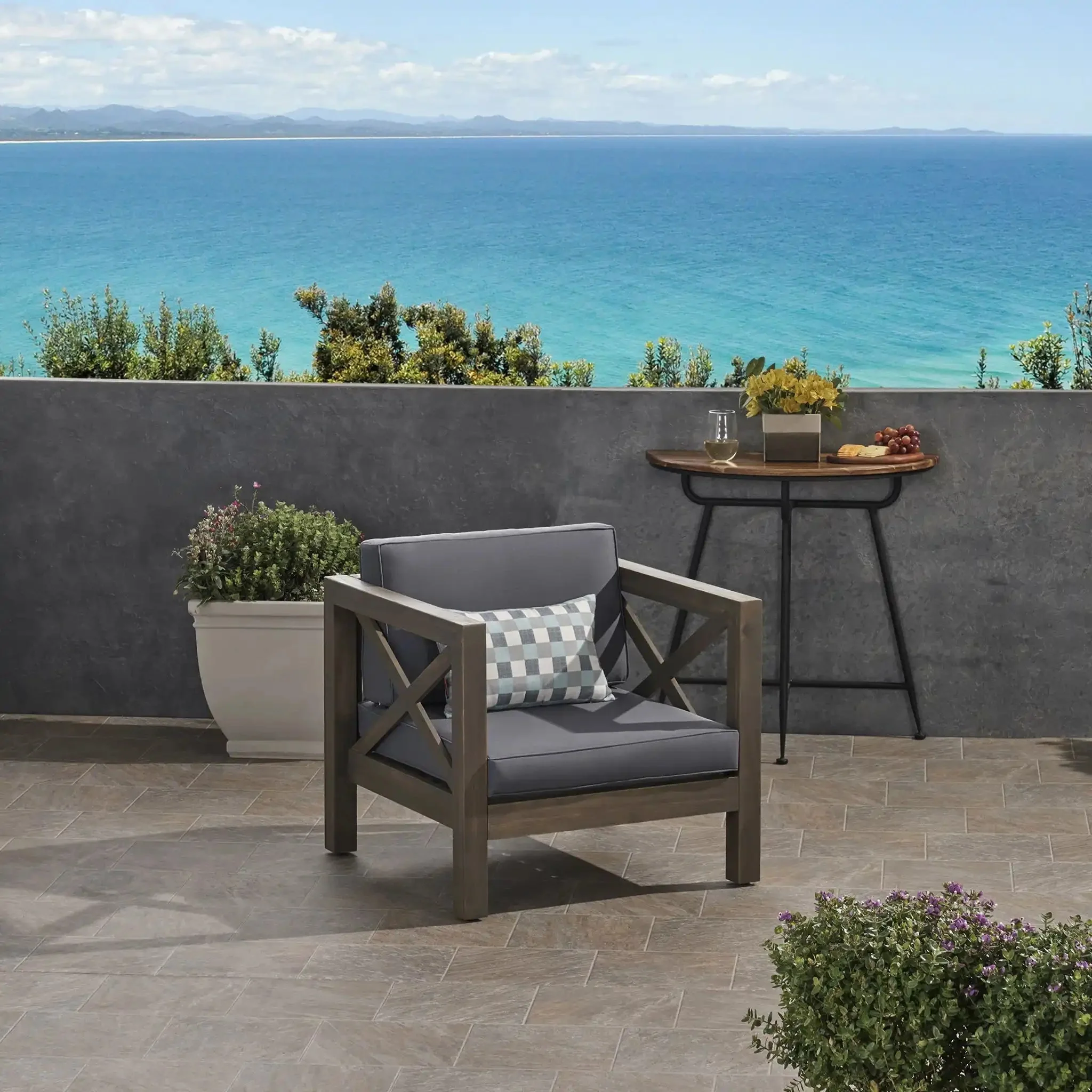 Brava - Mid - Century Modern Club Chair With Water Resistant Cushions - Image 11