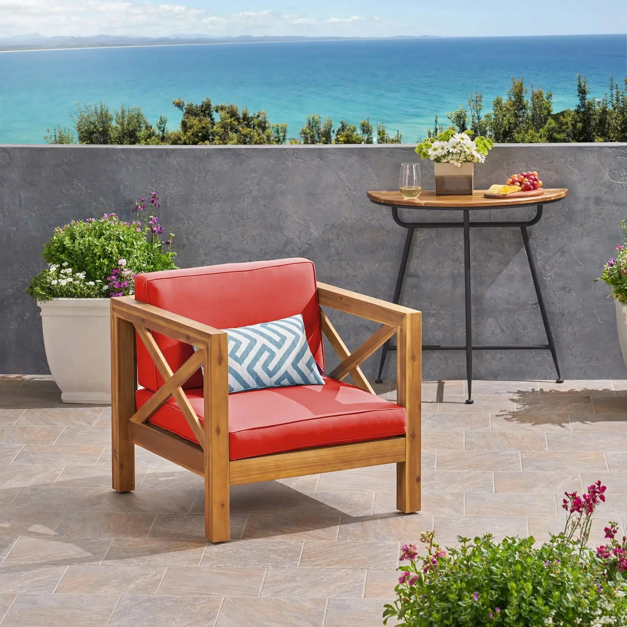 Brava - Mid - Century Modern Club Chair With Water Resistant Cushions - Image 17