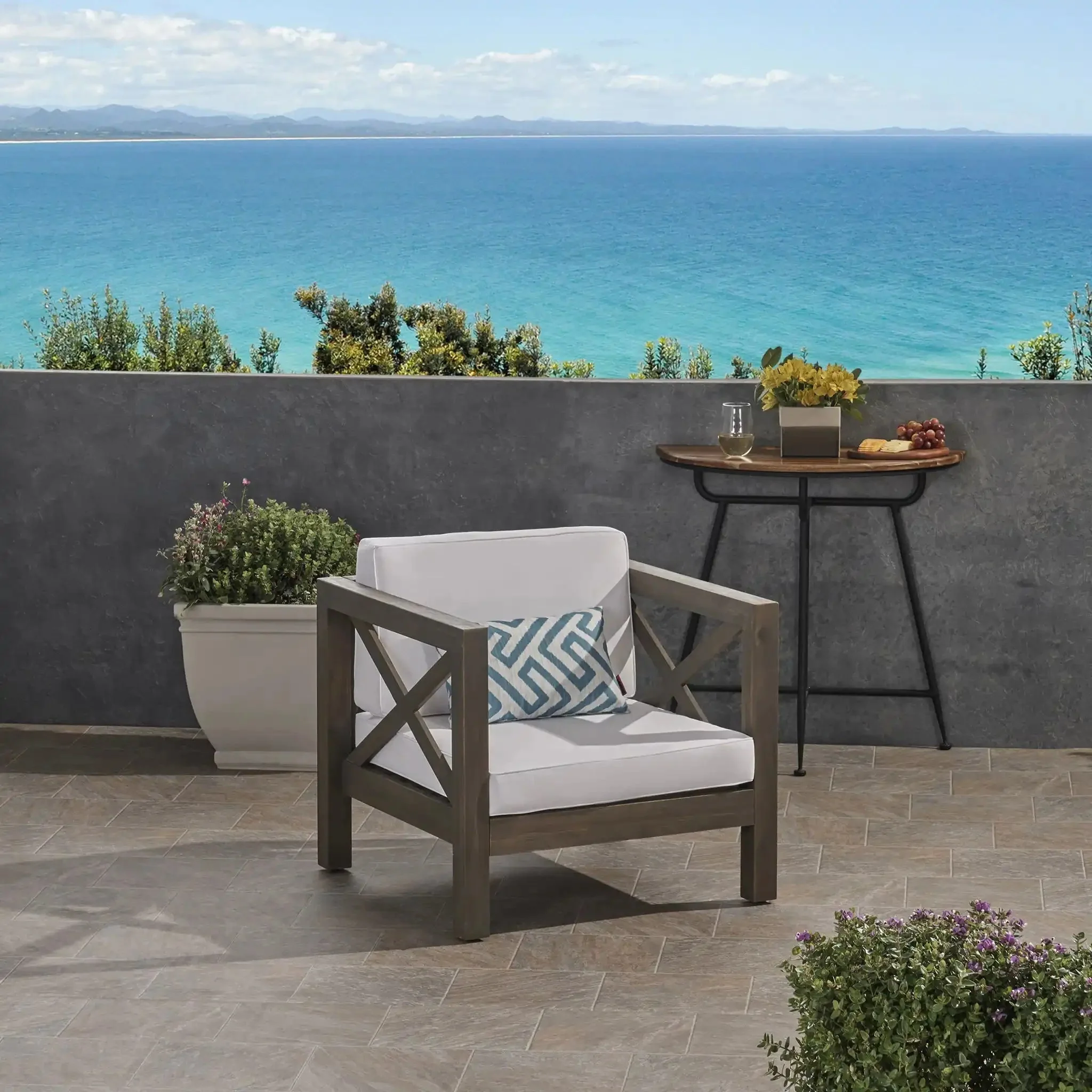 Brava - Mid - Century Modern Club Chair With Water Resistant Cushions - Image 6