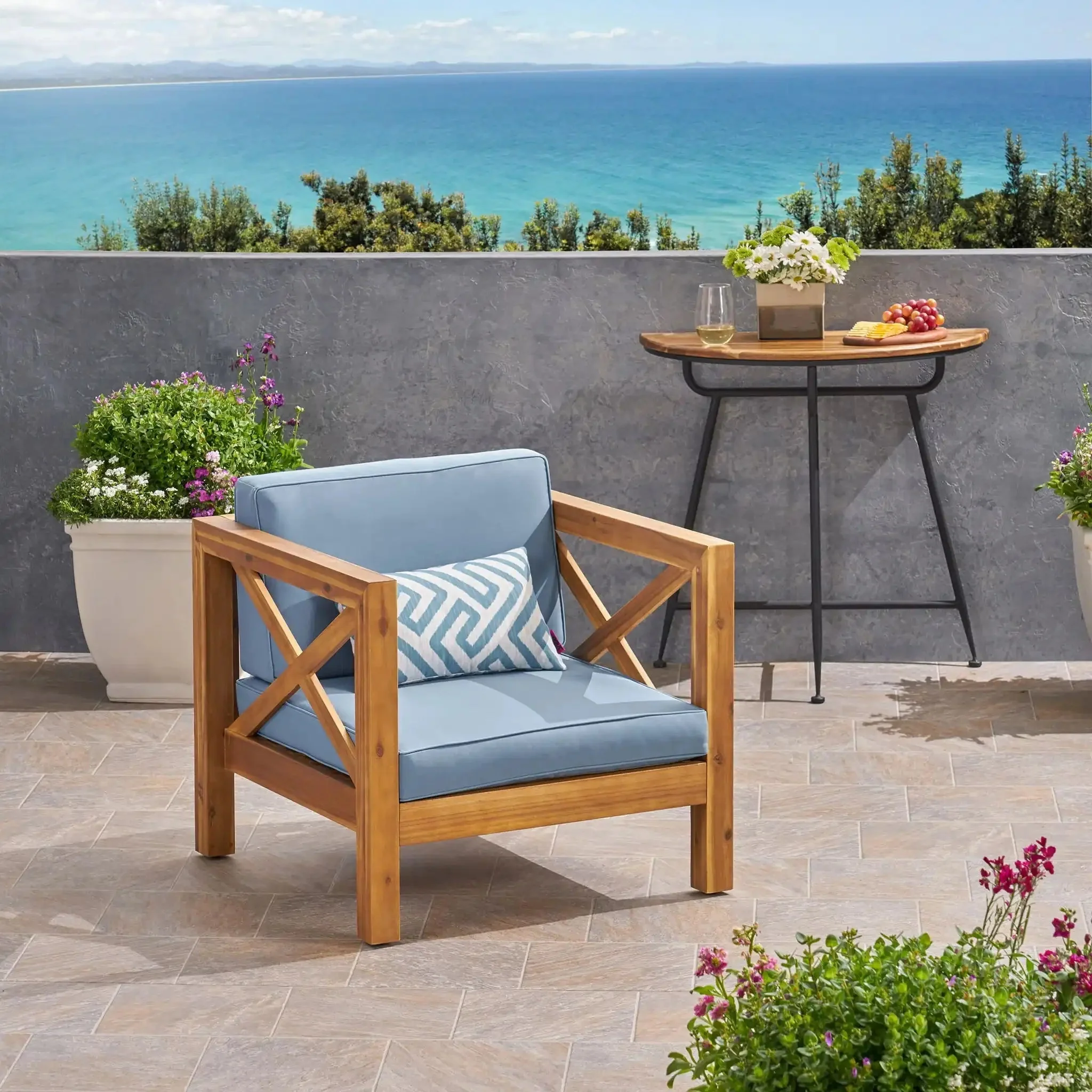Brava - Mid - Century Modern Club Chair With Water Resistant Cushions - Image 7