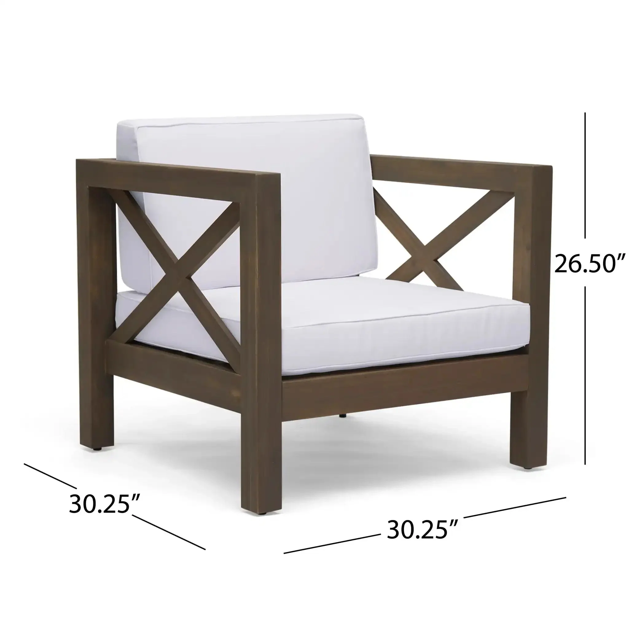 Brava - Mid - Century Modern Club Chair With Water Resistant Cushions - Image 8