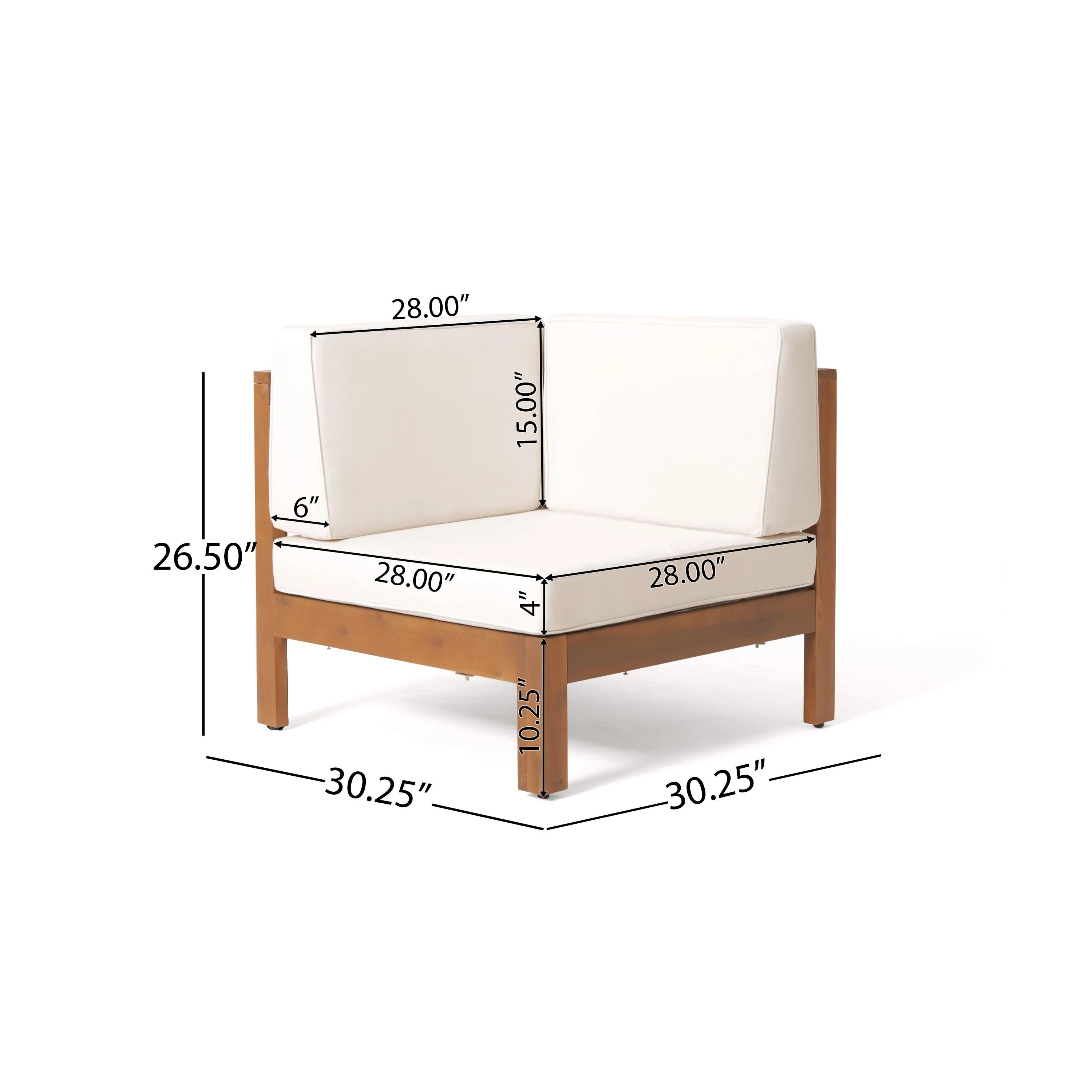 Brava X-Back 4-Piece Sofa Set Beige - Image 18