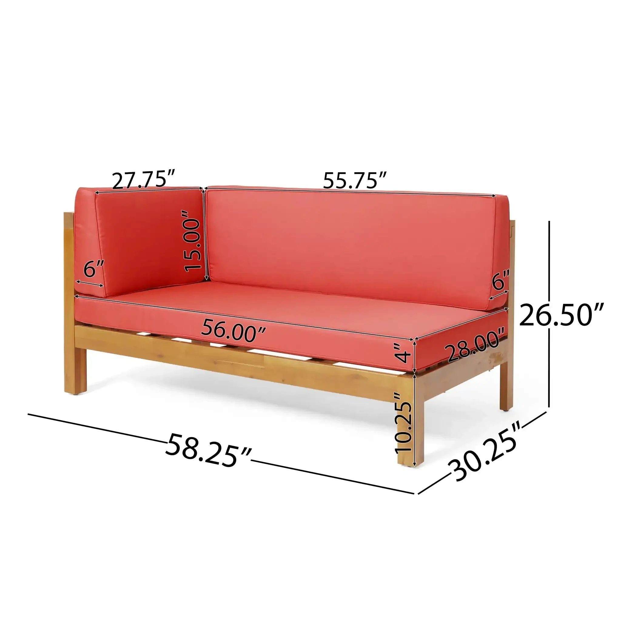 Brava - X Back Corner Bench - Image 16