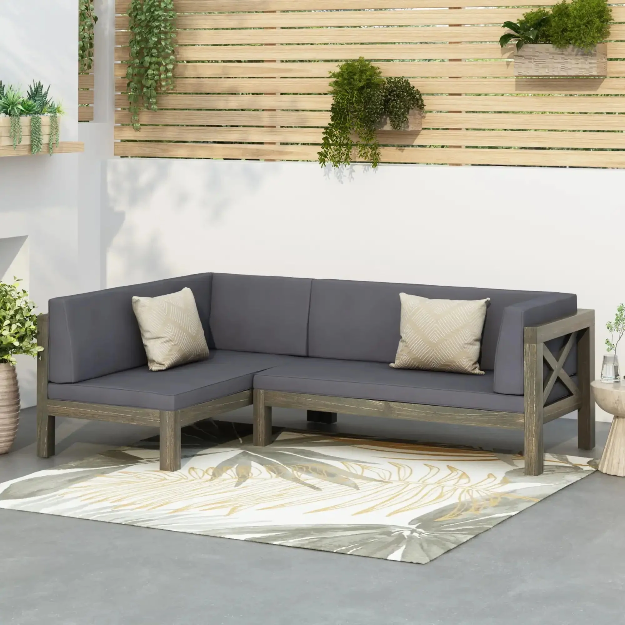 Brava - X Back Corner Bench - Image 17