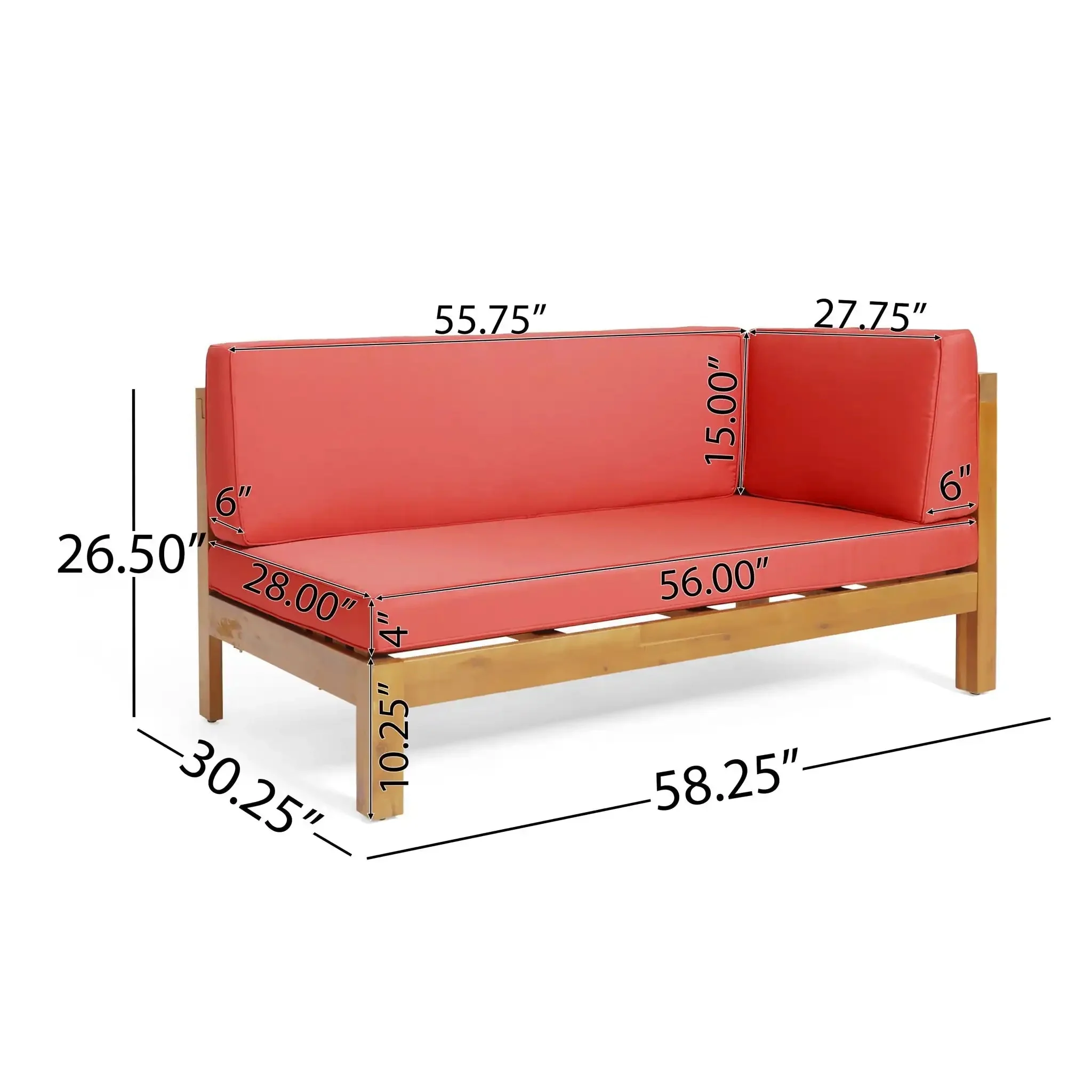 Brava - X Back Corner Bench - Image 7