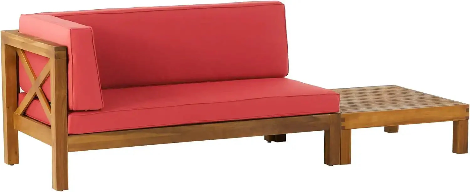 Brava - X Back Corner Bench With Coffee Table - Image 3