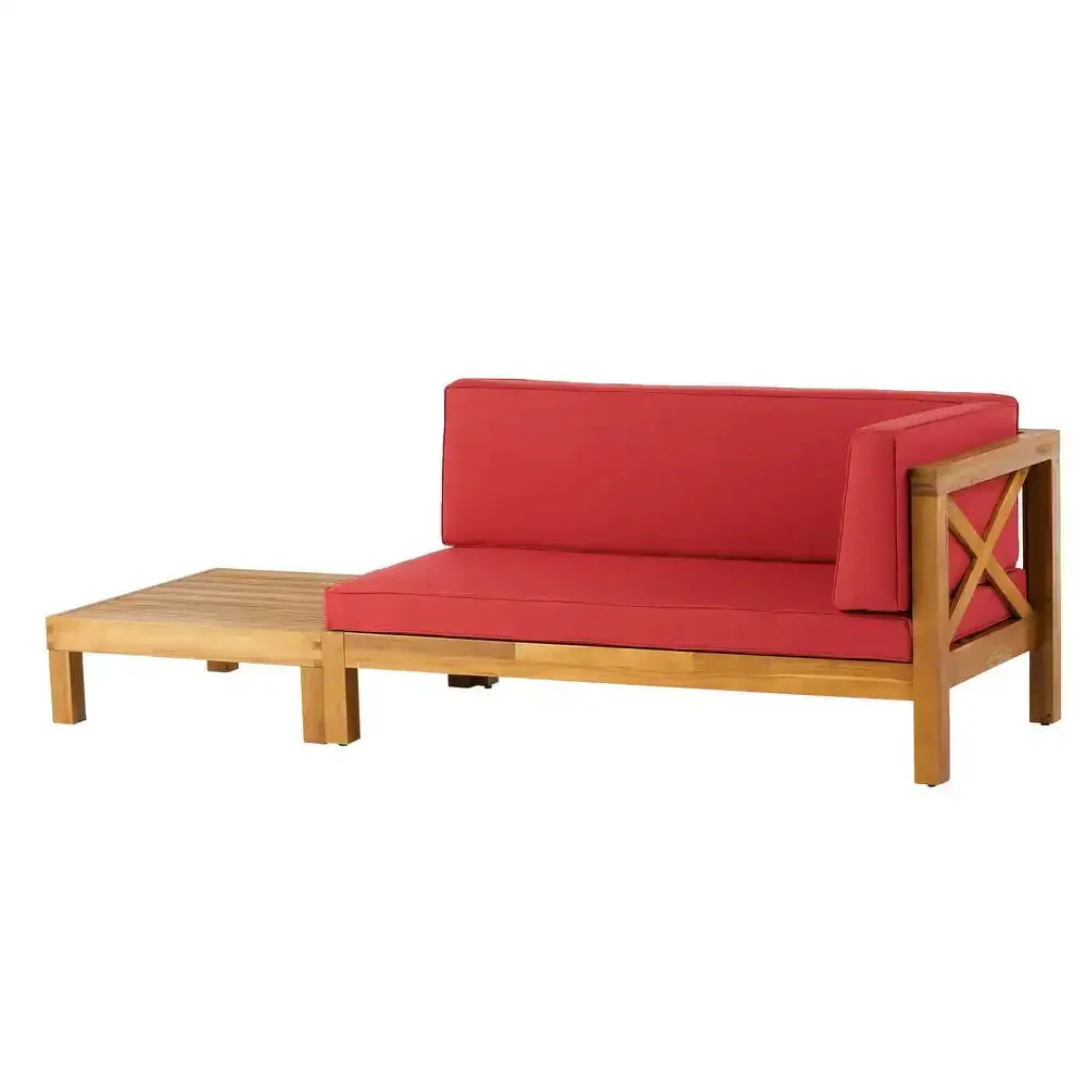 Brava - X Back Corner Bench With Coffee Table - Image 8