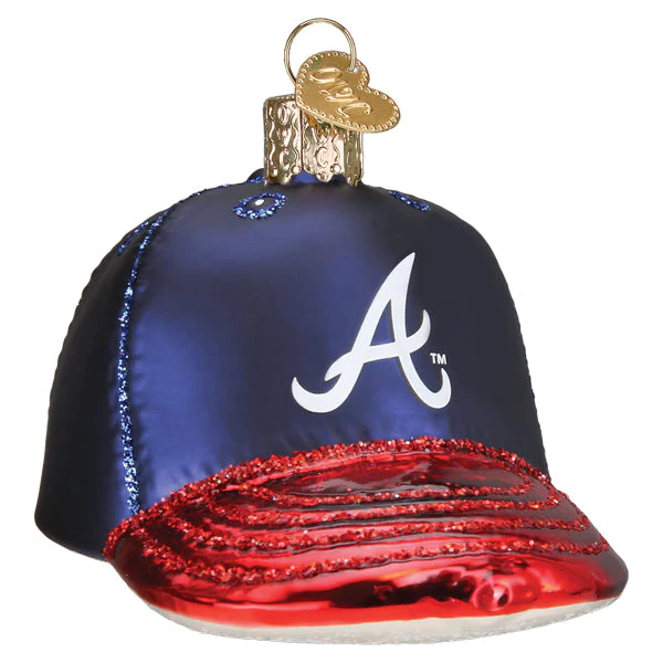 Braves Baseball Cap Ornament - Image 3