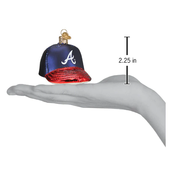 Braves Baseball Cap Ornament - Image 4