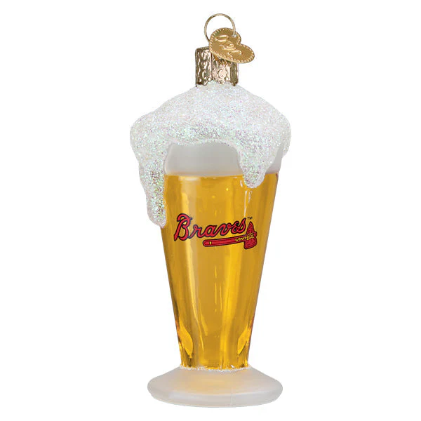 Braves Glass Of Beer Ornament - Image 3