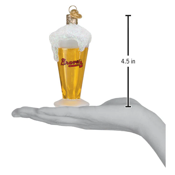Braves Glass Of Beer Ornament - Image 4