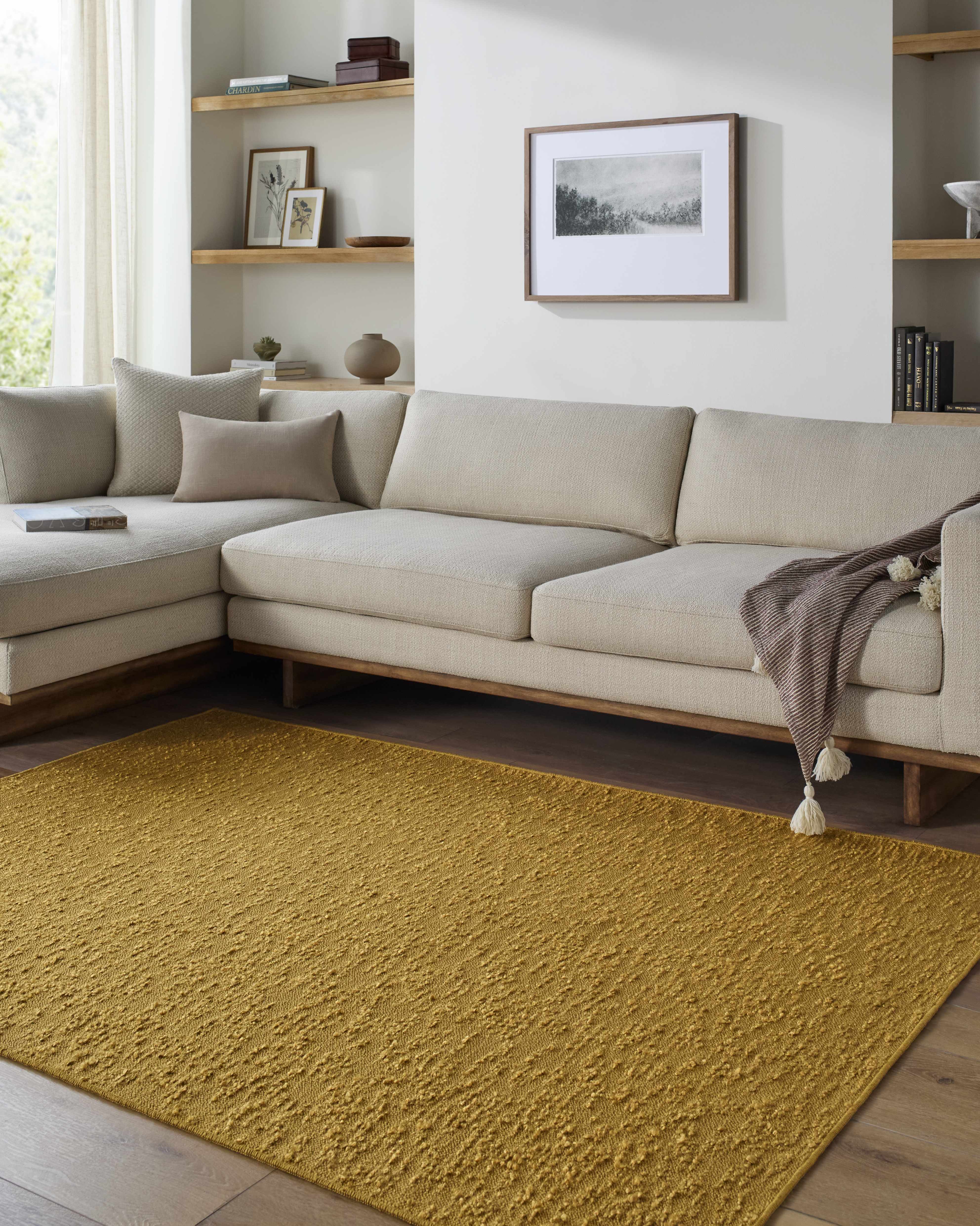 Breena Goldenrod Washable Area Rug - Image 2