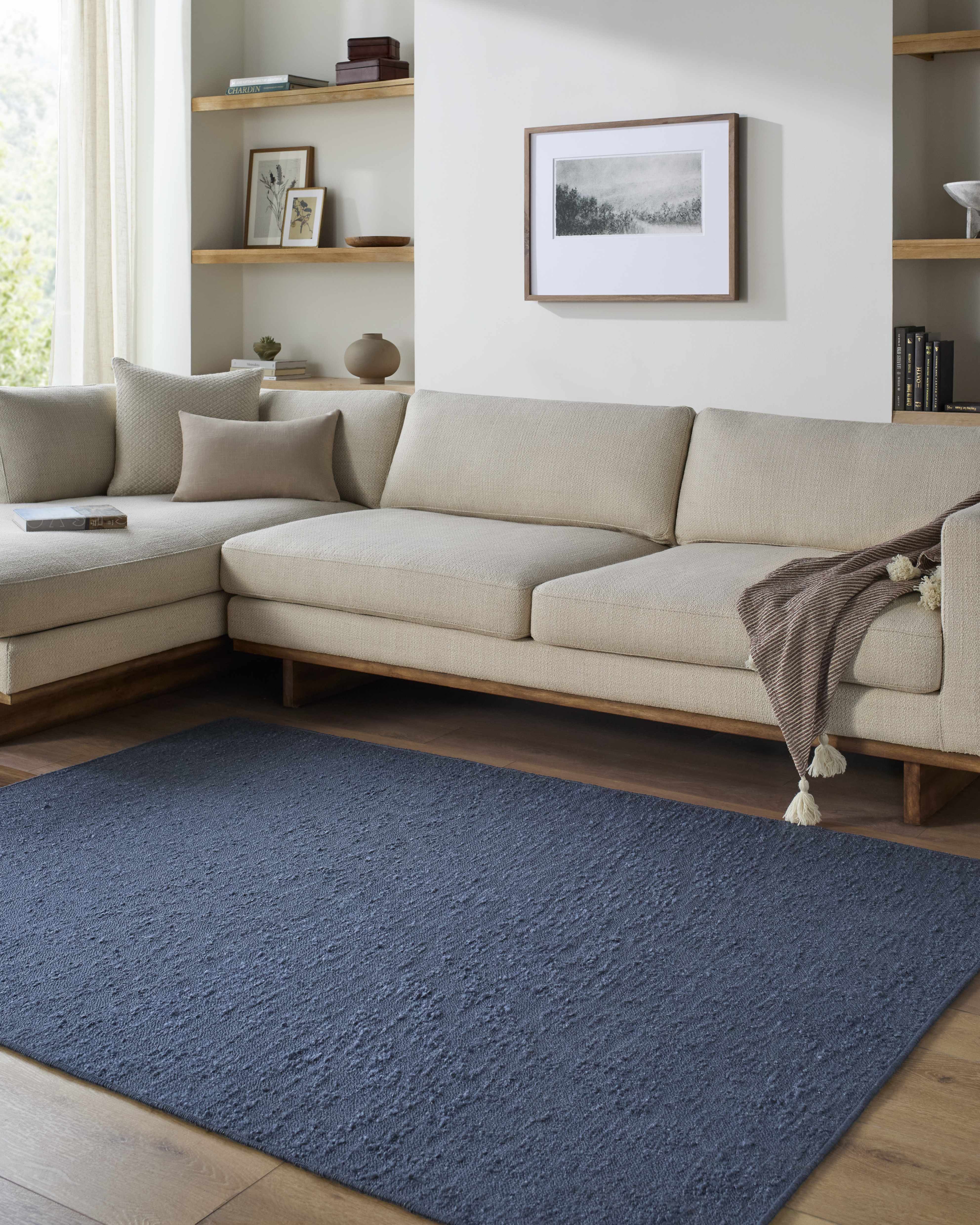 Breena Indigo Washable Area Rug - Image 2
