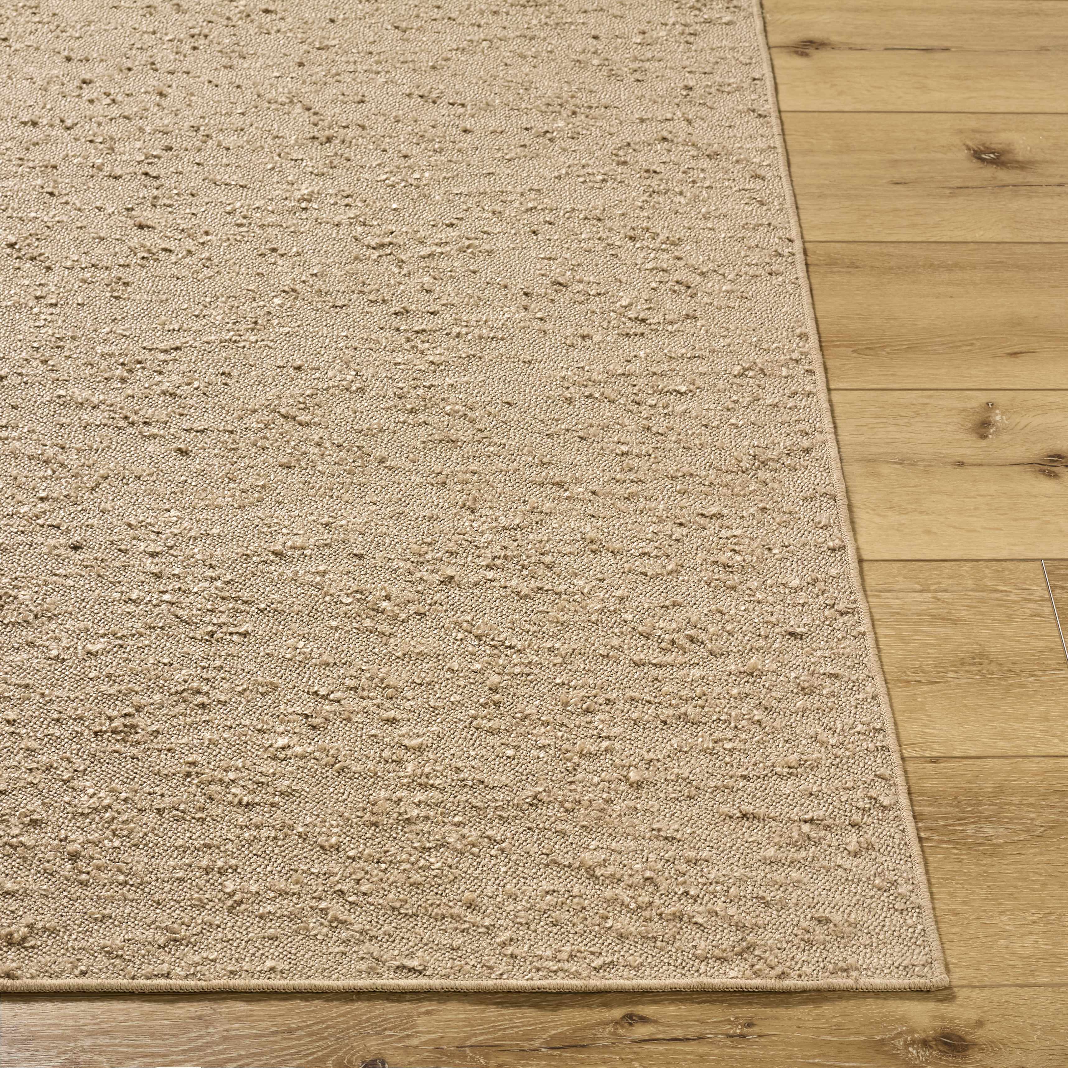 Breena Solid Taupe Washable Area Rug - Image 4