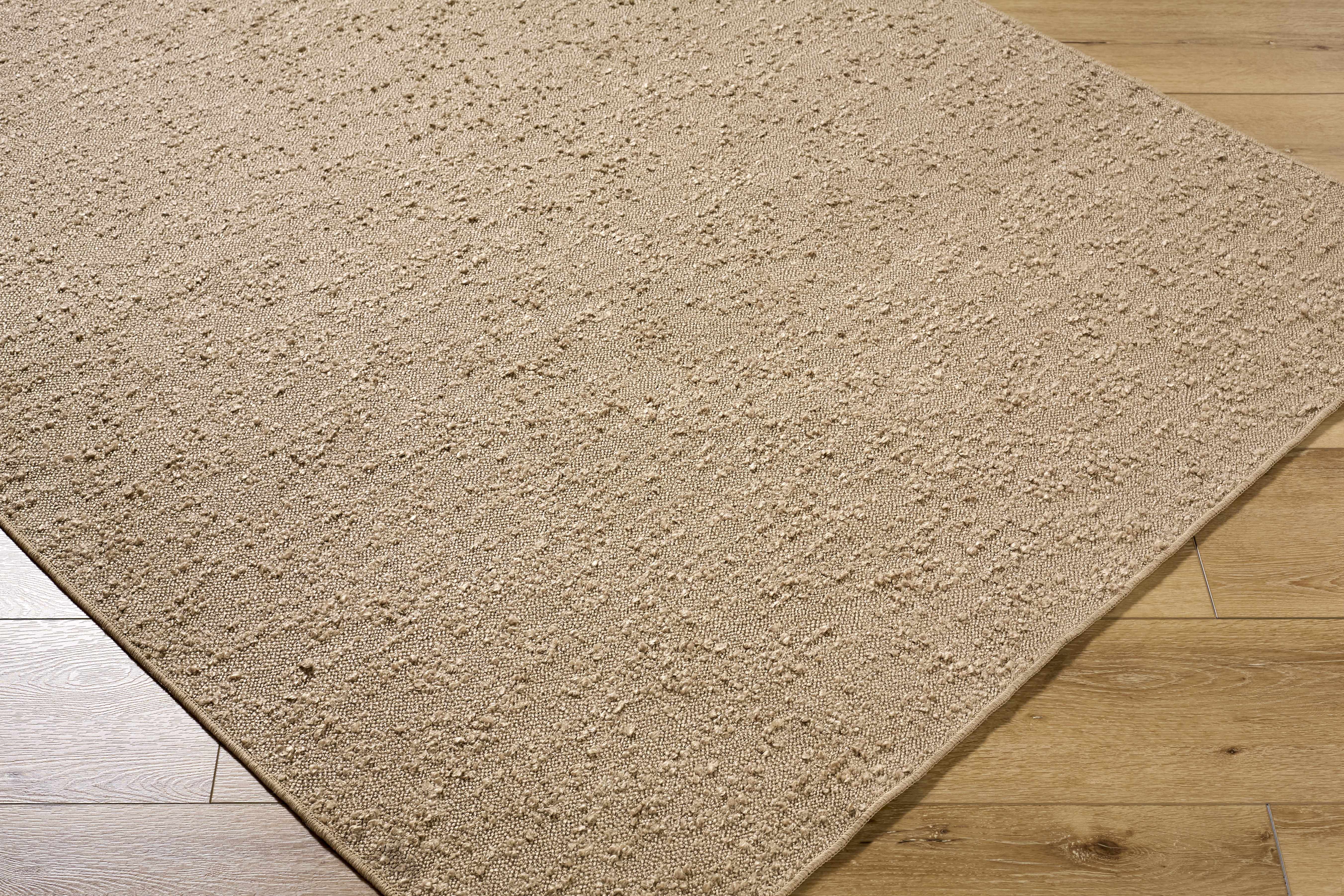 Breena Solid Taupe Washable Area Rug - Image 6
