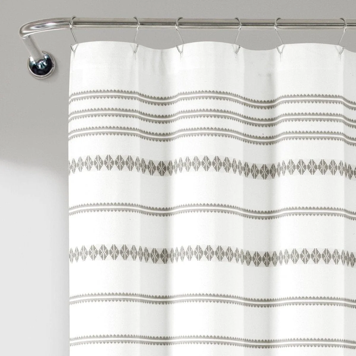 Breezy Chic Tassel Jacquard Recycled Cotton Shower Curtain - Image 6