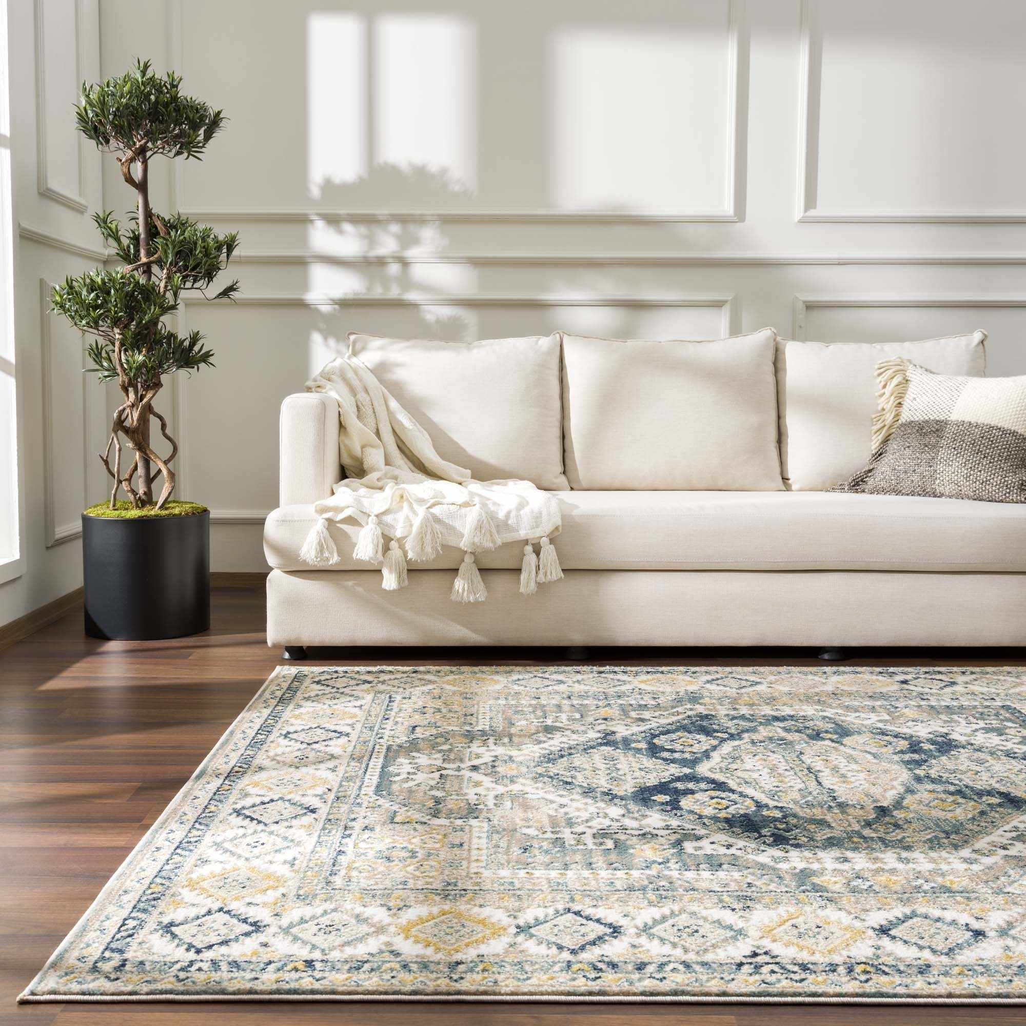 Brend Blue Medallion Area Rug - Clearance - Image 10