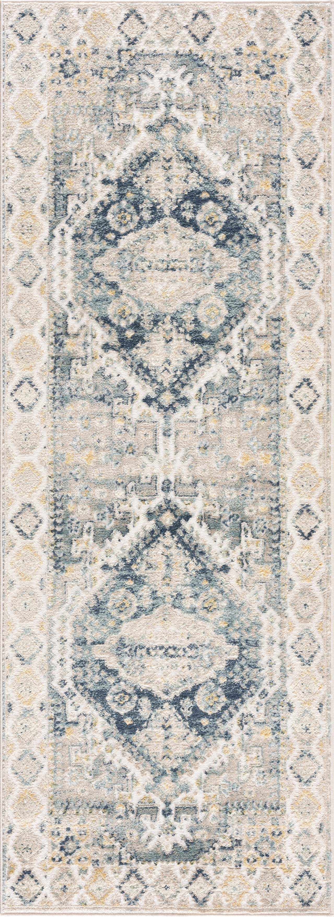 Brend Blue Medallion Area Rug - Clearance - Image 11
