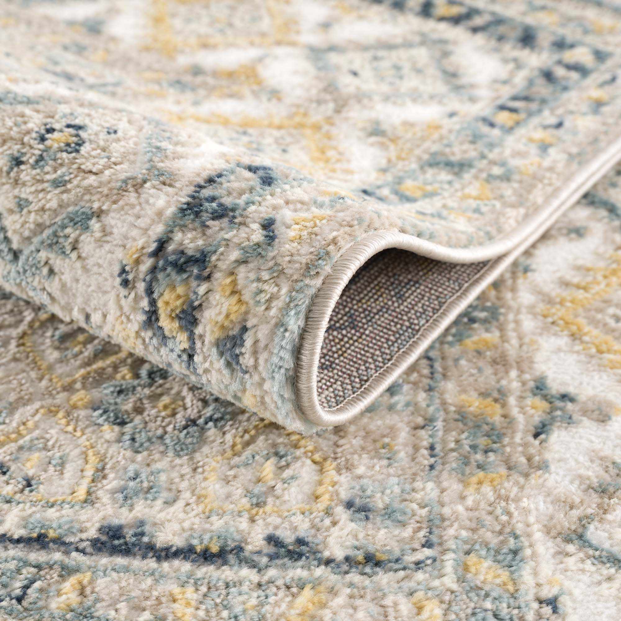 Brend Blue Medallion Area Rug - Clearance - Image 6