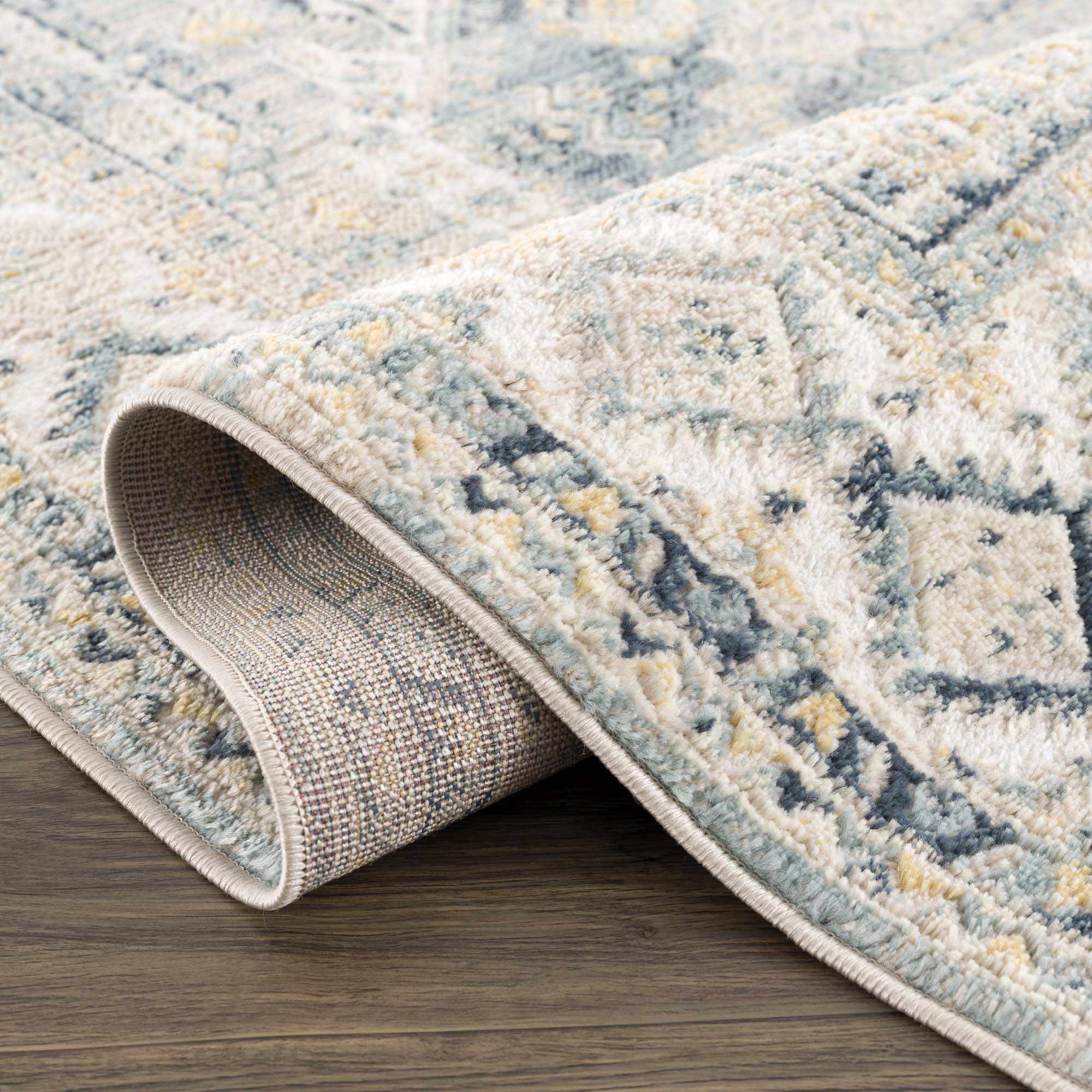 Brend Blue Medallion Area Rug - Clearance - Image 7