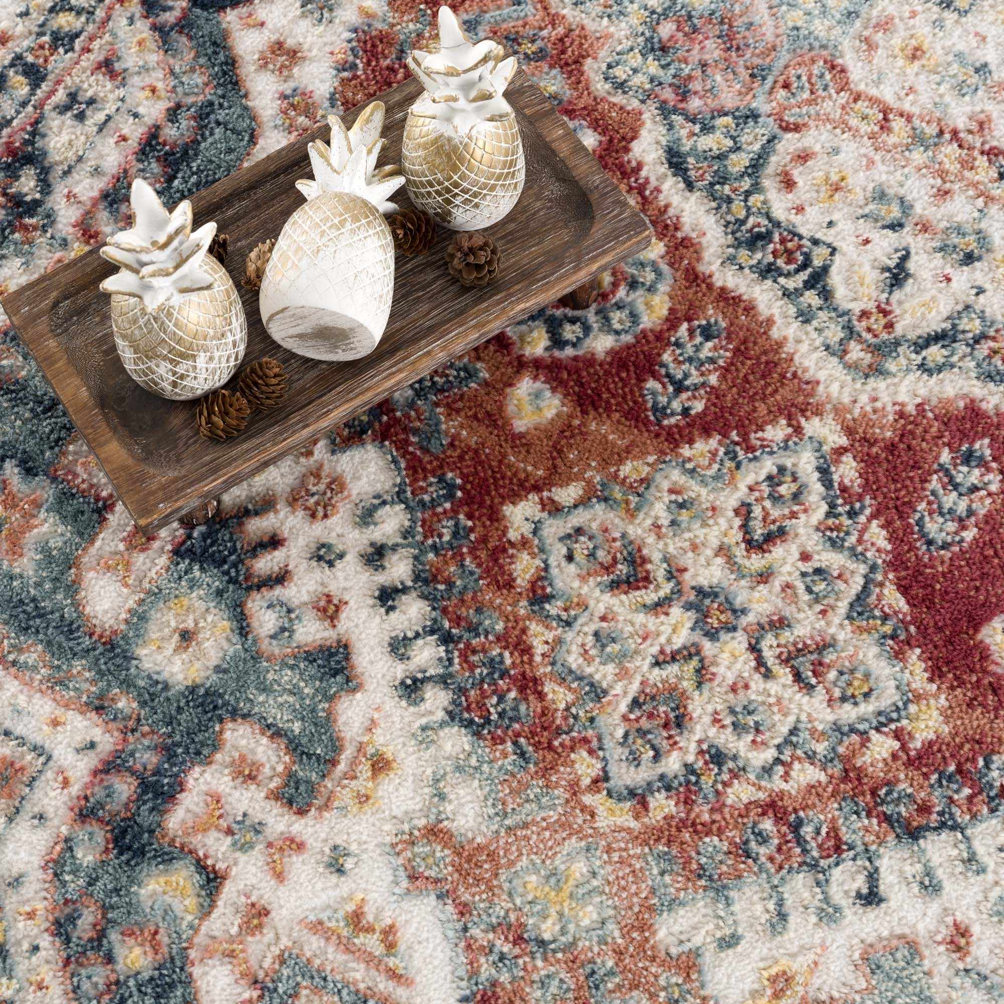 Brend Rust Medallion Area Rug - Clearance - Image 11