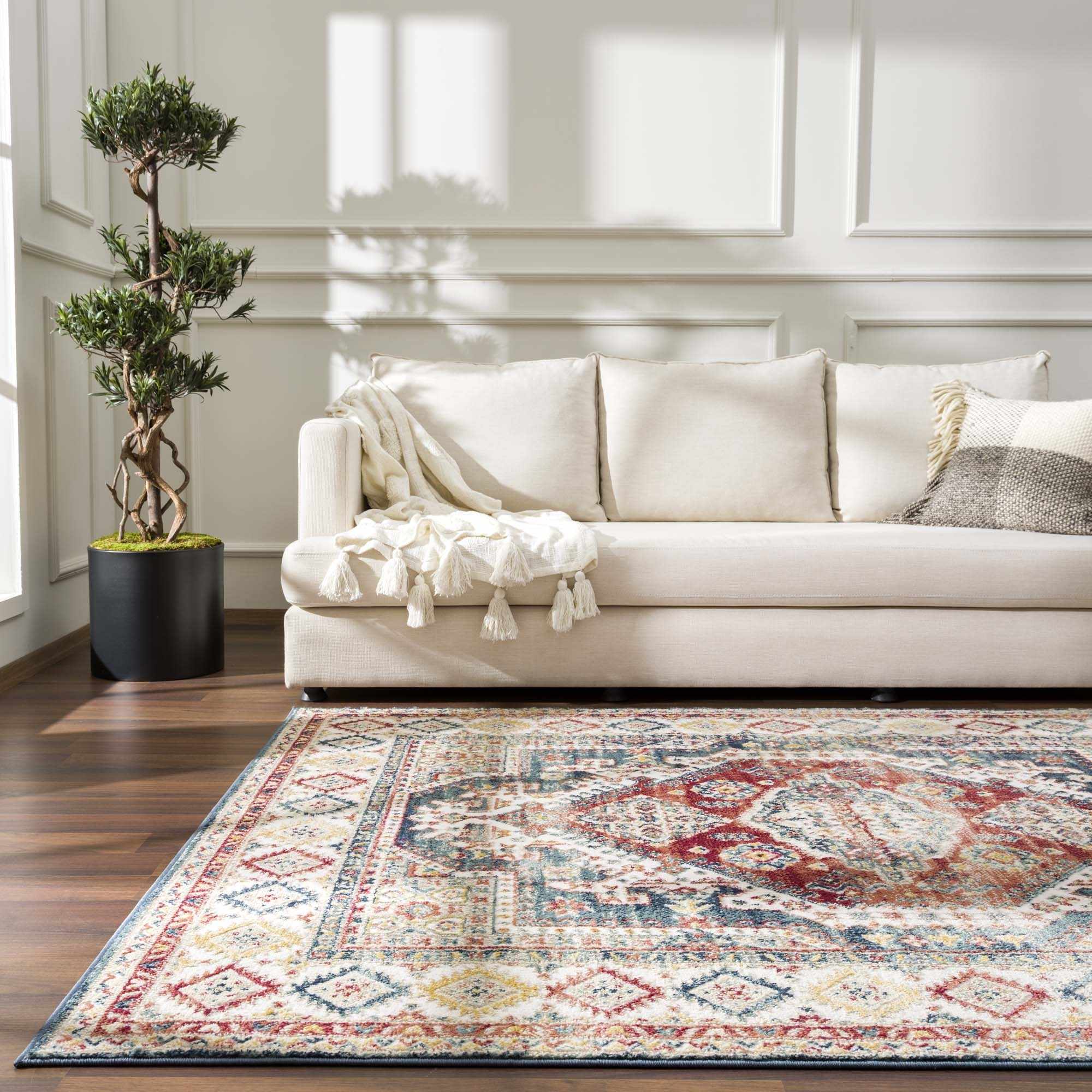 Brend Rust Medallion Area Rug - Clearance - Image 3