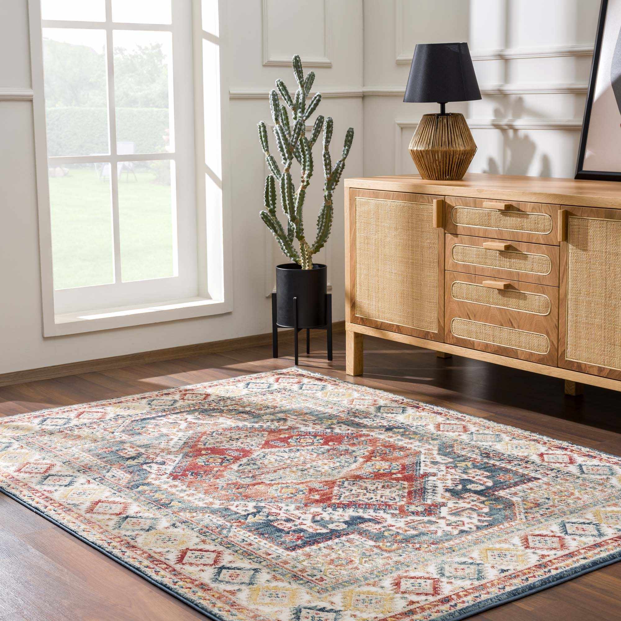 Brend Rust Medallion Area Rug - Clearance - Image 4