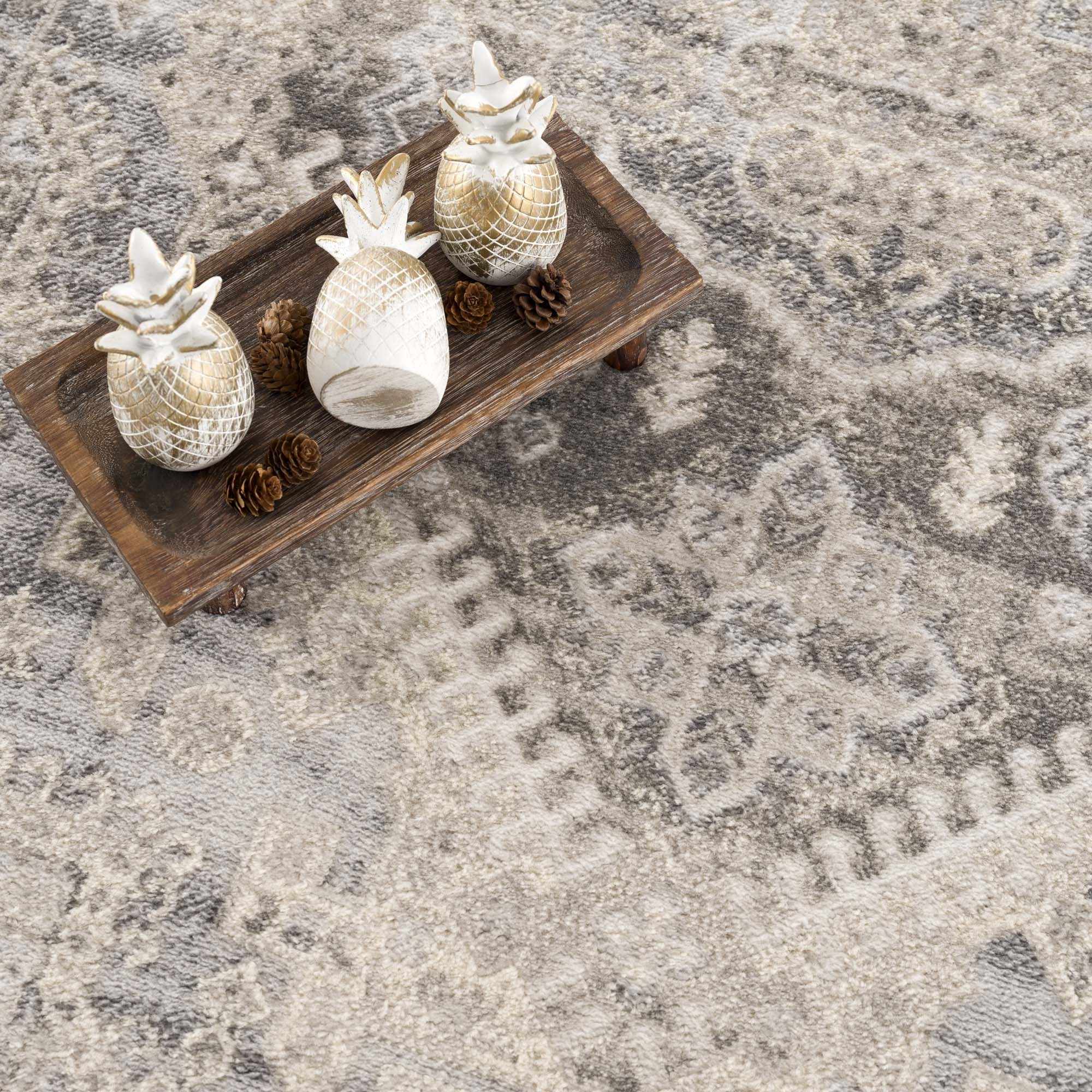 Brend Taupe Medallion Area Rug - Clearance - Image 10