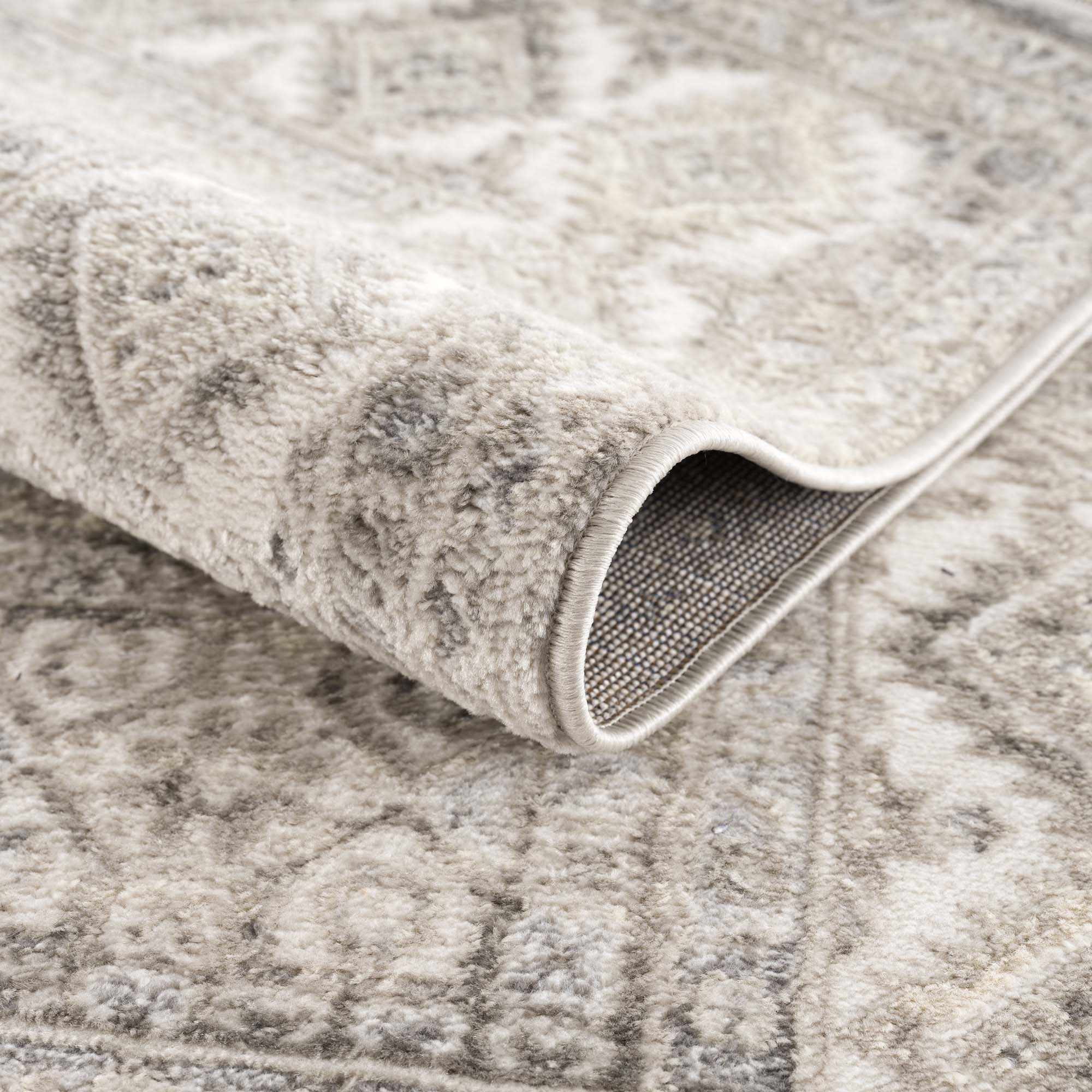 Brend Taupe Medallion Area Rug - Clearance - Image 6