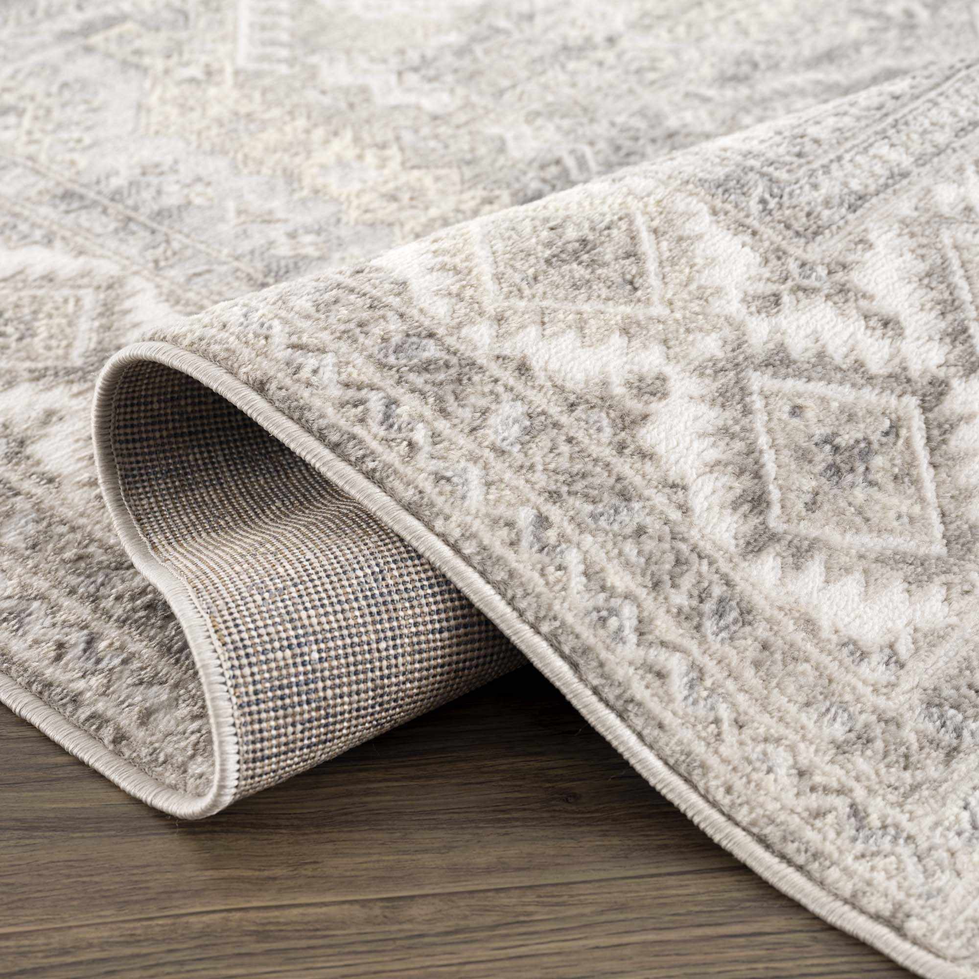 Brend Taupe Medallion Area Rug - Clearance - Image 7