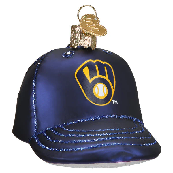Brewers Baseball Cap Christmas Ornament - Image 3
