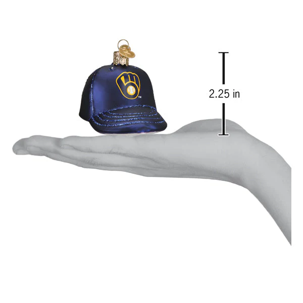 Brewers Baseball Cap Christmas Ornament - Image 4