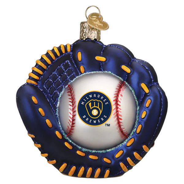 Brewers Baseball Mitt Ornament - Image 3