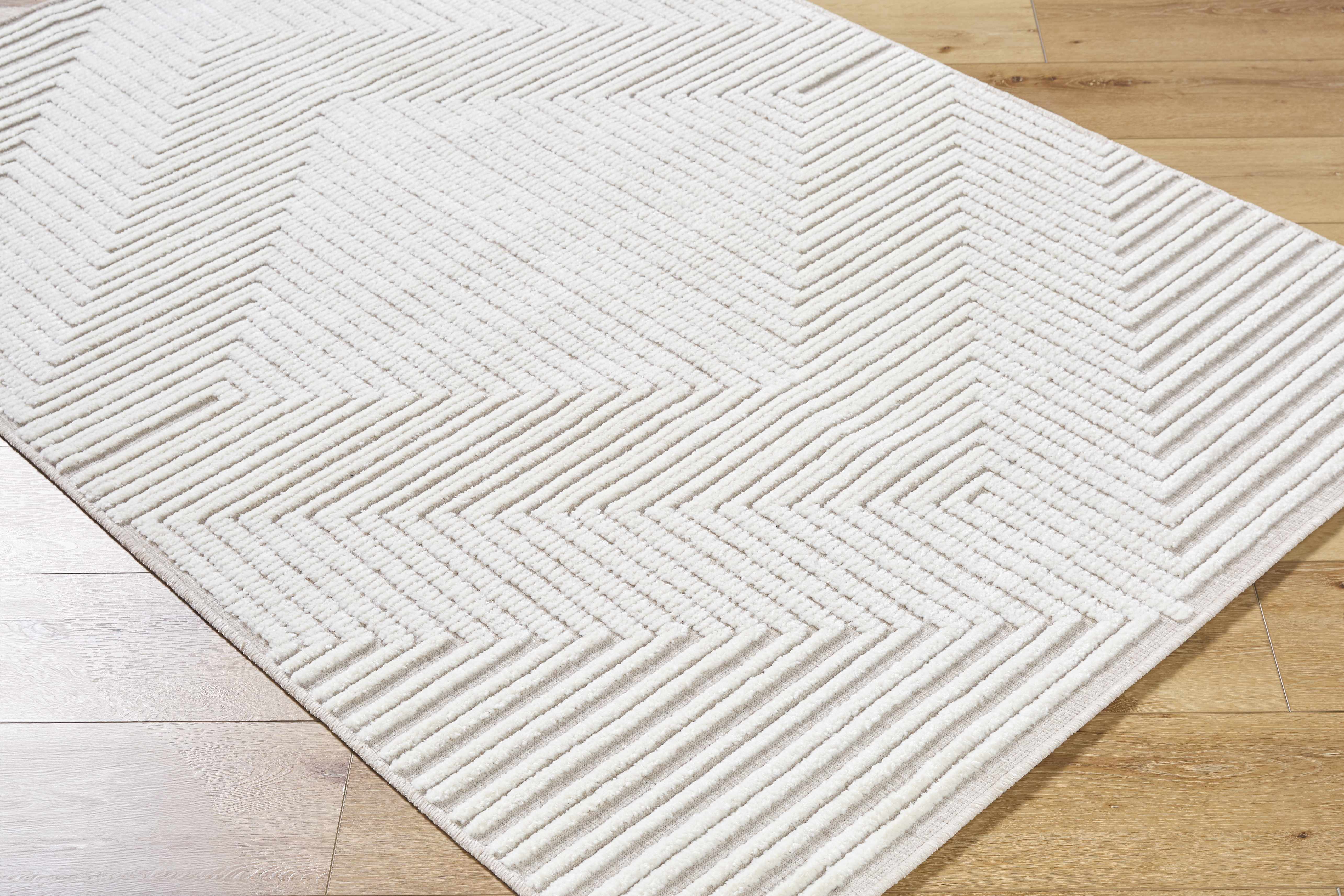 Briana Beige Washable Area Rug - Image 4