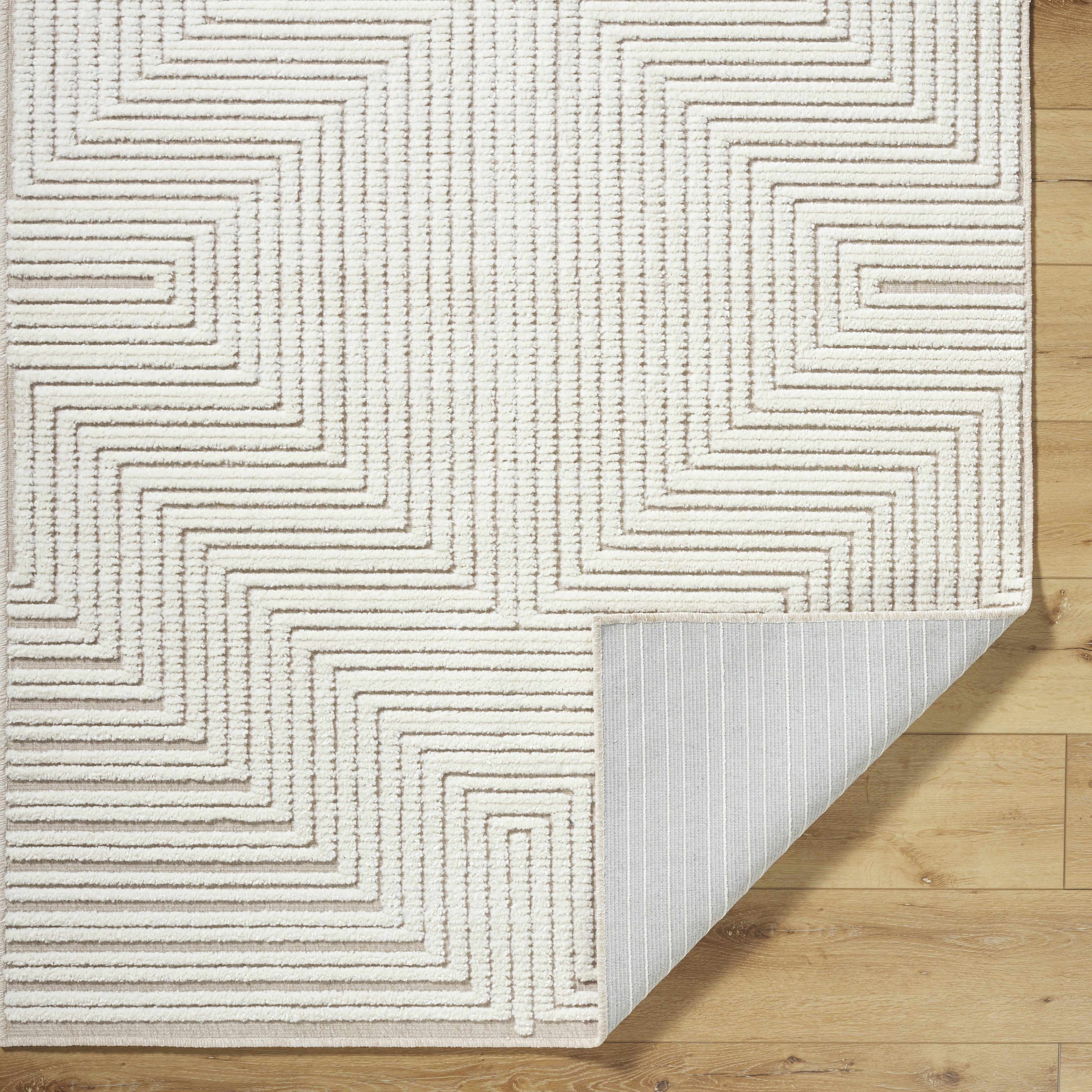 Briana Beige Washable Area Rug - Image 5