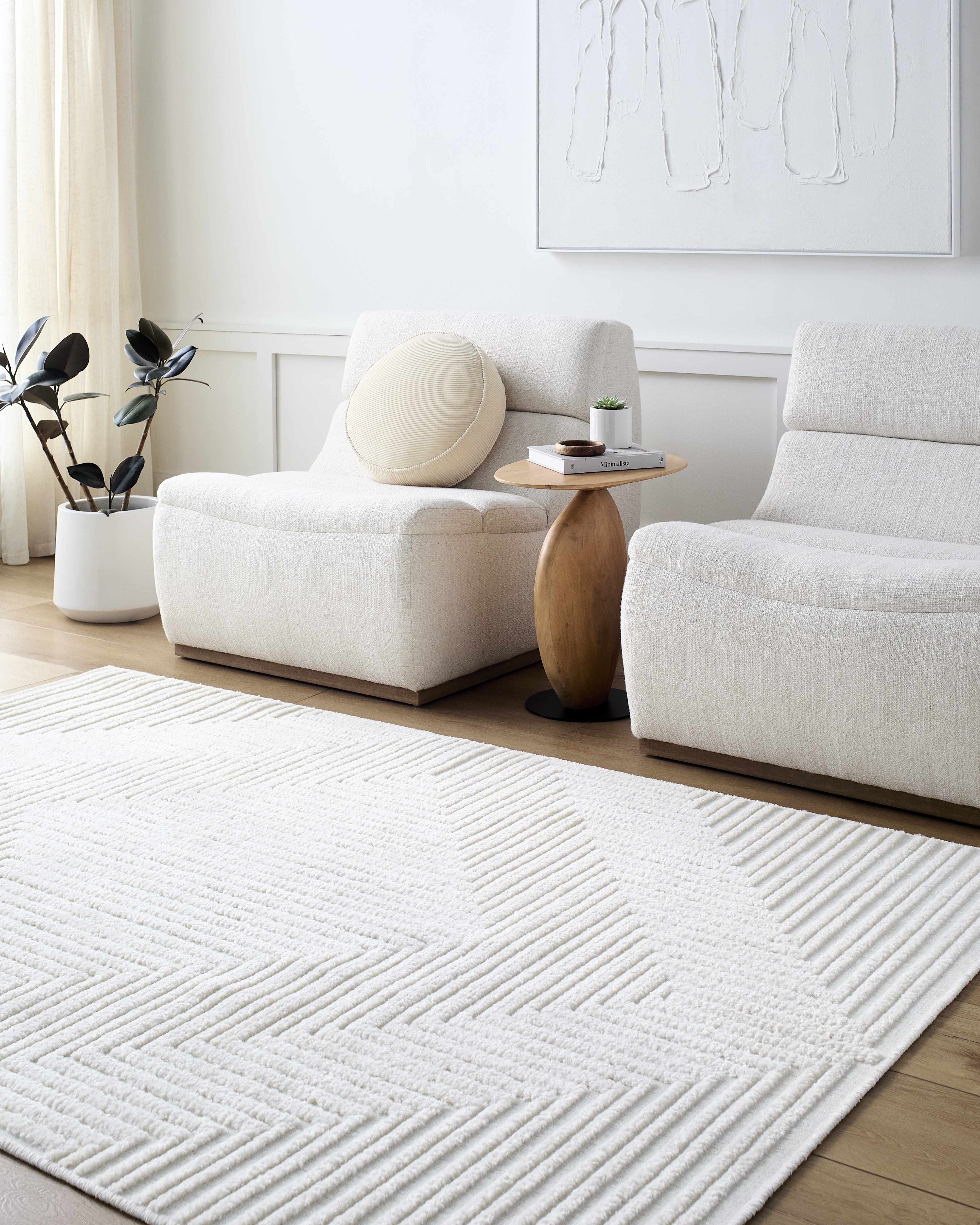Briana Off-White Washable Area Rug - Image 2