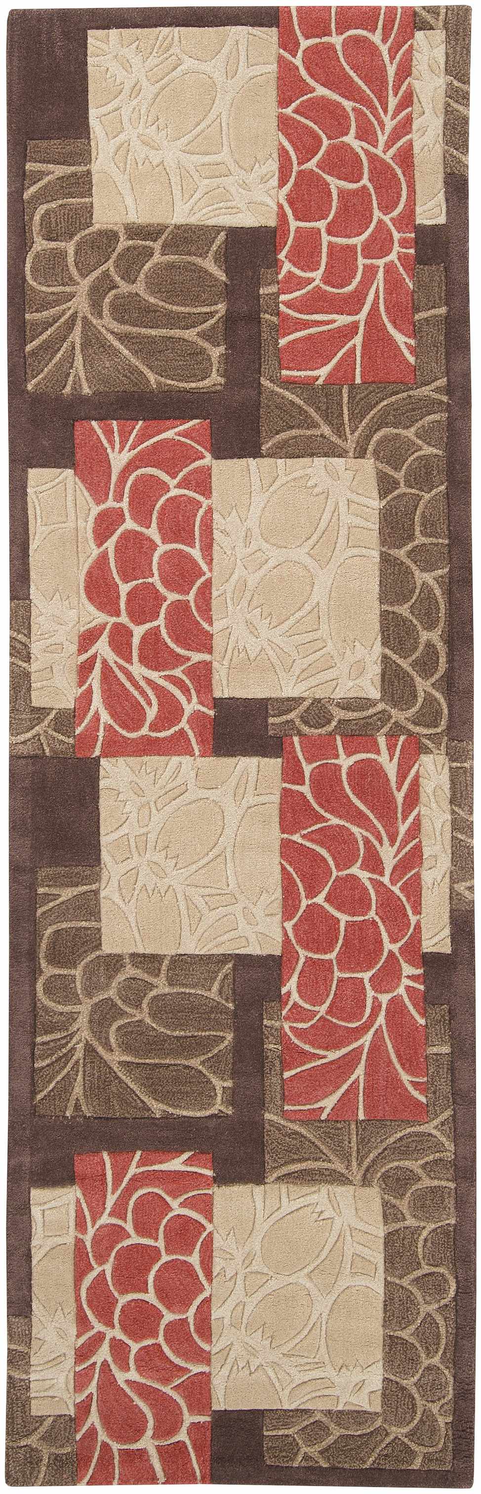 Brick Red-Brown Mosaic Area Rug - Clearance - Image 10